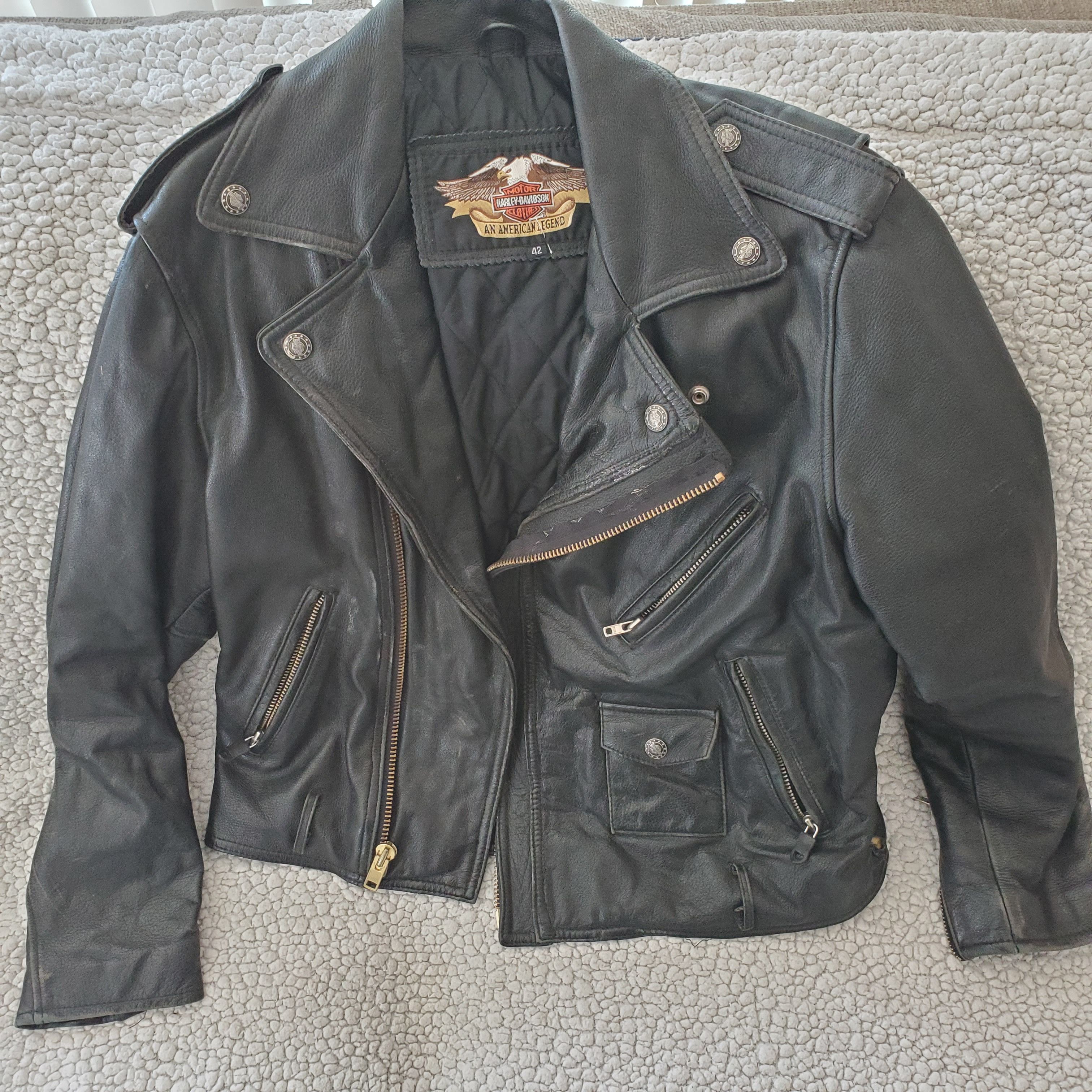 Harley Davidson Genuine vintage Harley Davidson leather riding jacket Size US XL / EU 56 / 4 - 1 Thumbnail