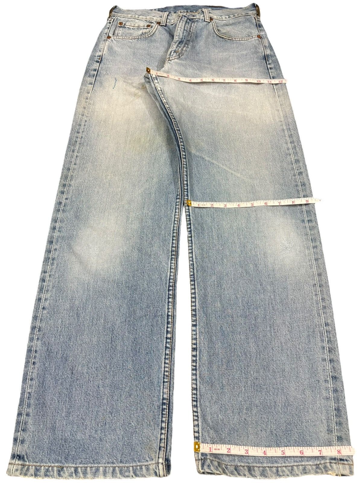 Levi's Vintage 90s Levis 503 Selvedge Faded Baggy Jeans Size US 29 - 14 Thumbnail