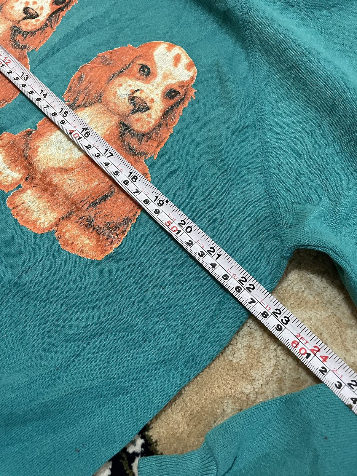 Tultex × Vintage Vintage 90’s Art of Dog Big Logo Sweatshirt Made in Usa 🇺🇸 Size US L / EU 52-54 / 3 - 7 Thumbnail