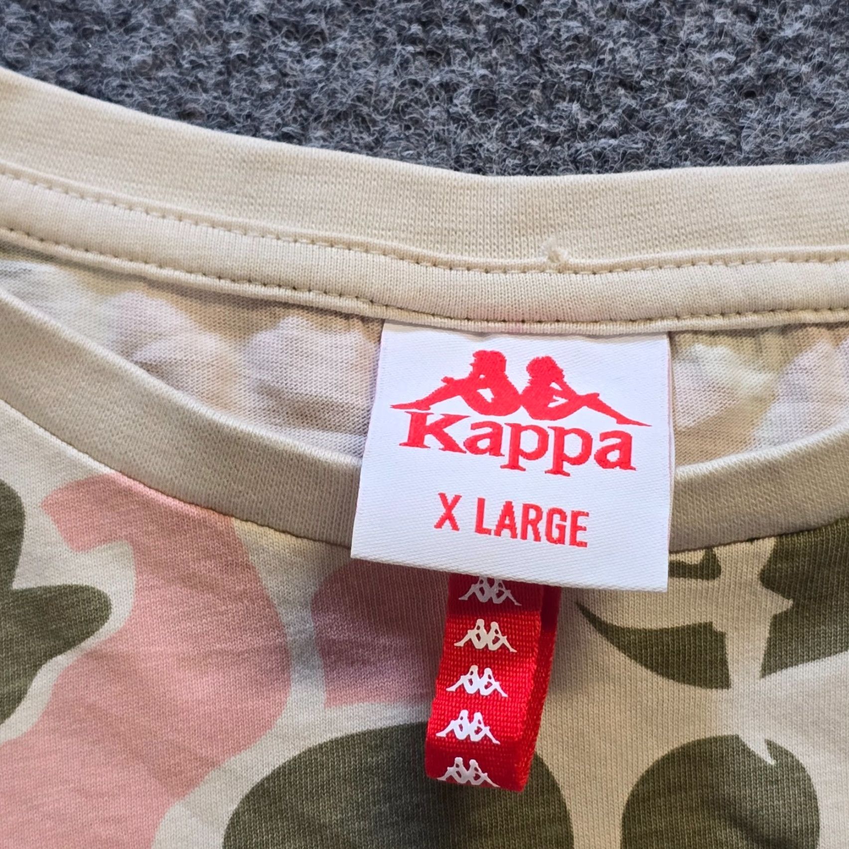 Kappa Kappa Top Womens XL Pink Green Camo Short Sleeve Crew Neck Casual Basic Shirt Size XL / US 12-14 / IT 48-50 - 3 Thumbnail