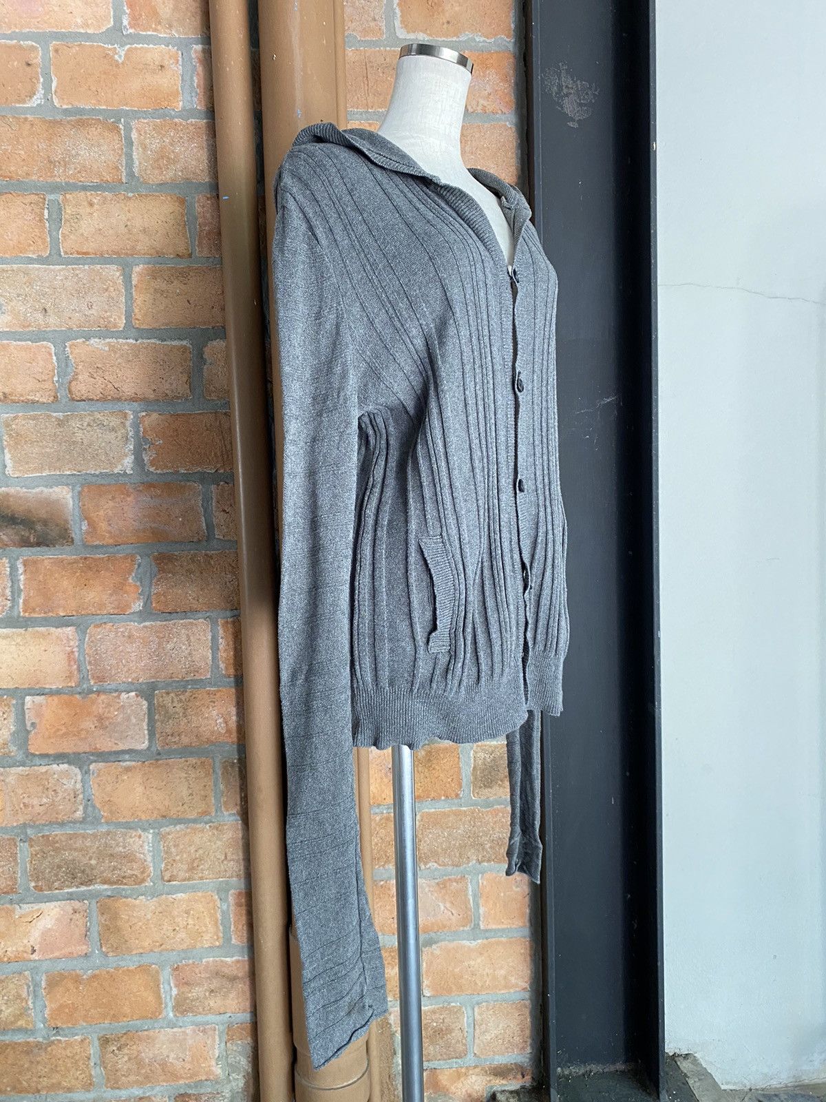 Neil Barrett BLACKBARRETT By Neil Barrett Dark Gray Knit Hoodie Cardigan Size US M / EU 48-50 / 2 - 12 Thumbnail
