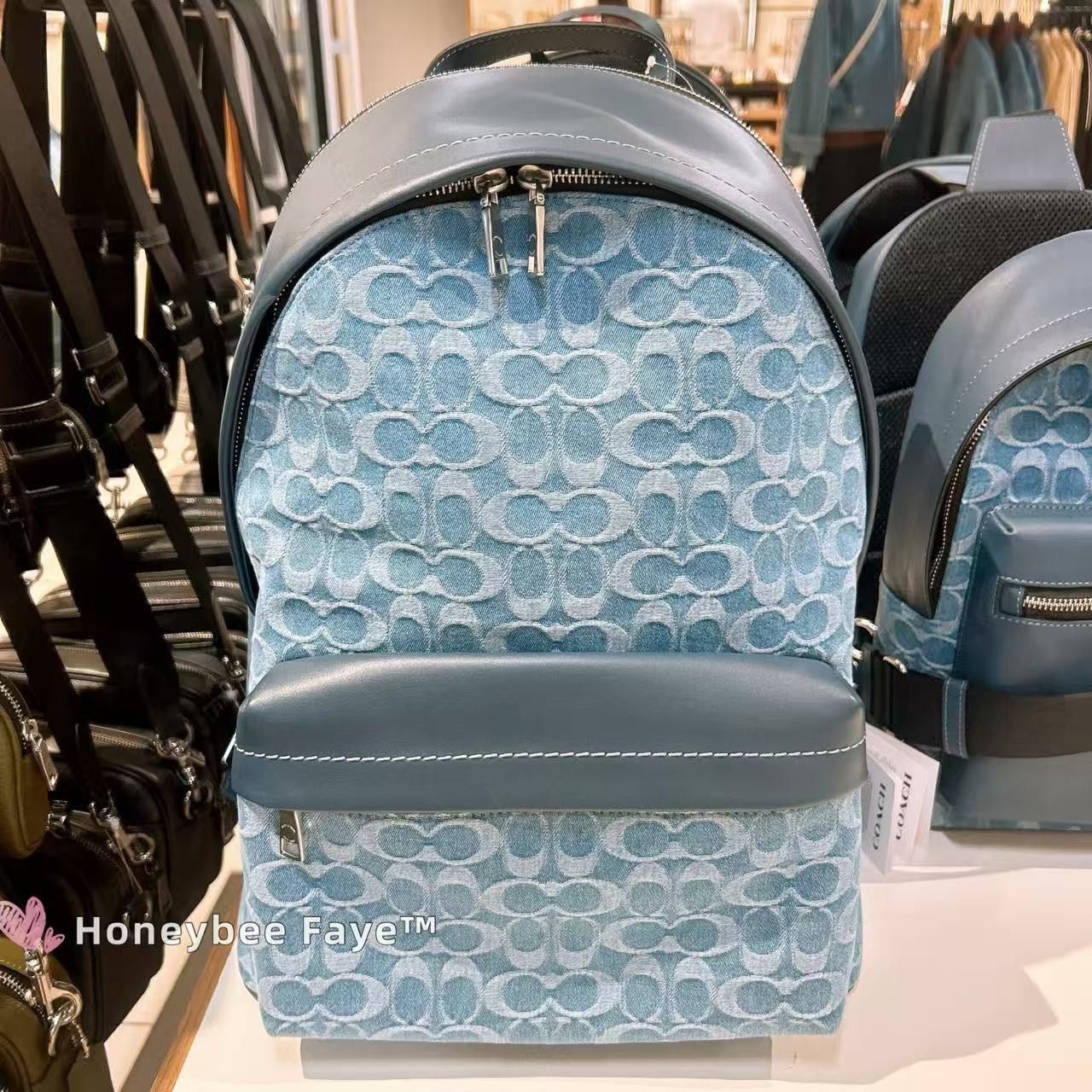 Coach Taylor Backpack In Signature Denim CDF23 Size ONE SIZE - 1 Thumbnail