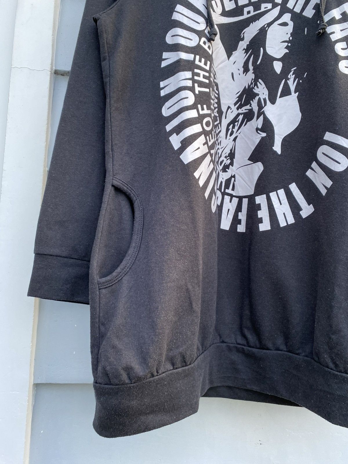 Japanese Brand Unknown Japanese Hoodie Women Graphic Poem Style Size L / US 10 / IT 46 - 5 Thumbnail