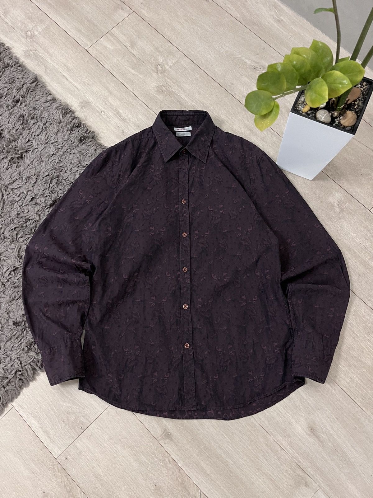 Kenzo 🔥RARE KENZO FULL PRINTED FLOWER VINTAGE 00'S SHIRT Size US M / EU 48-50 / 2 - 1 Thumbnail
