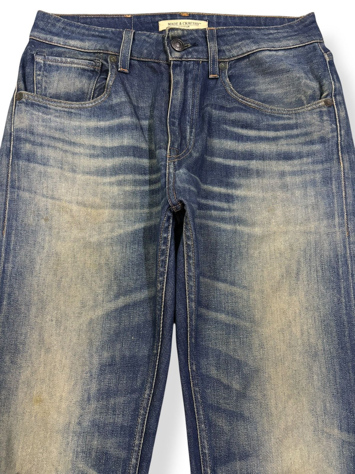 Levi's Levis Made & Crafted TackSlim Distressed Jeans Made in italy Size US 29 - 3 Thumbnail