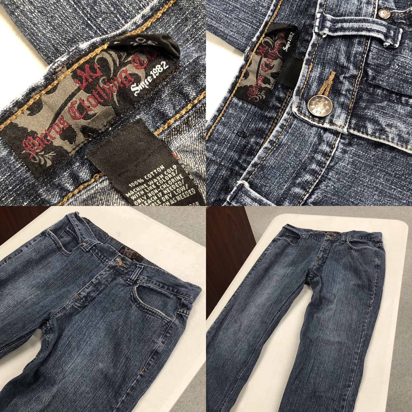Vintage MICROS Jeans Shirt? lol Size US 33 - 8 Thumbnail