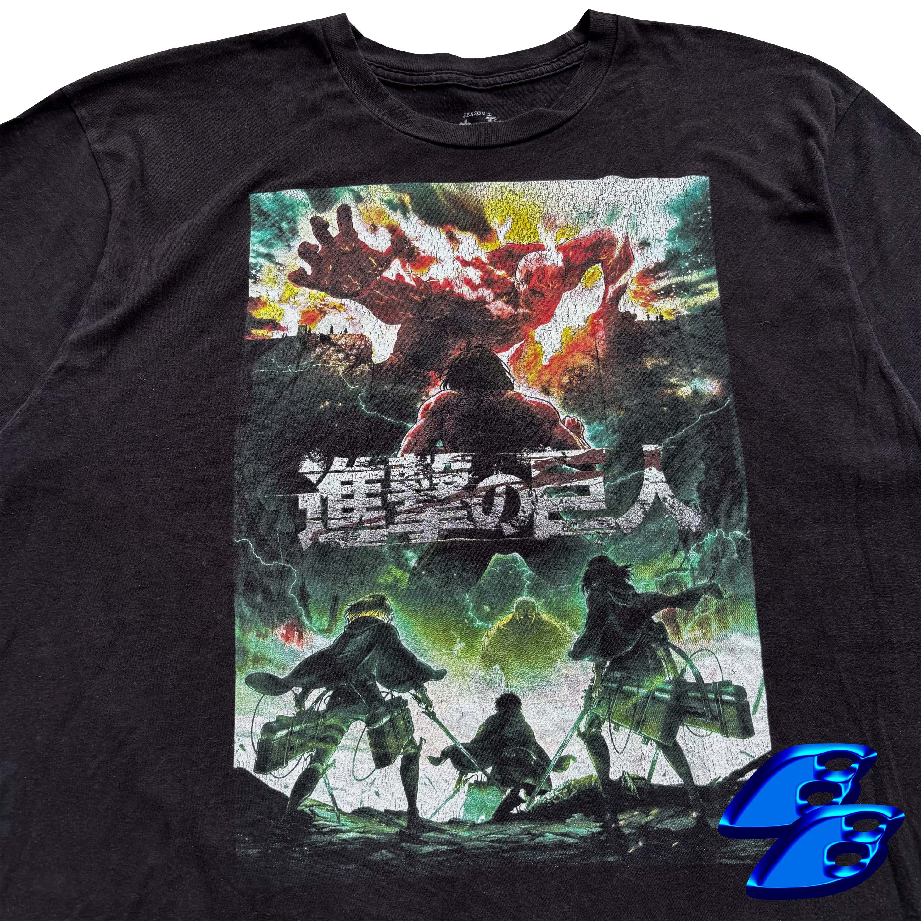 Anime × Japanese Brand ATTACK ON TITAN SEASON 2 ANIME TEE Size US XL / EU 56 / 4 - 2 Thumbnail