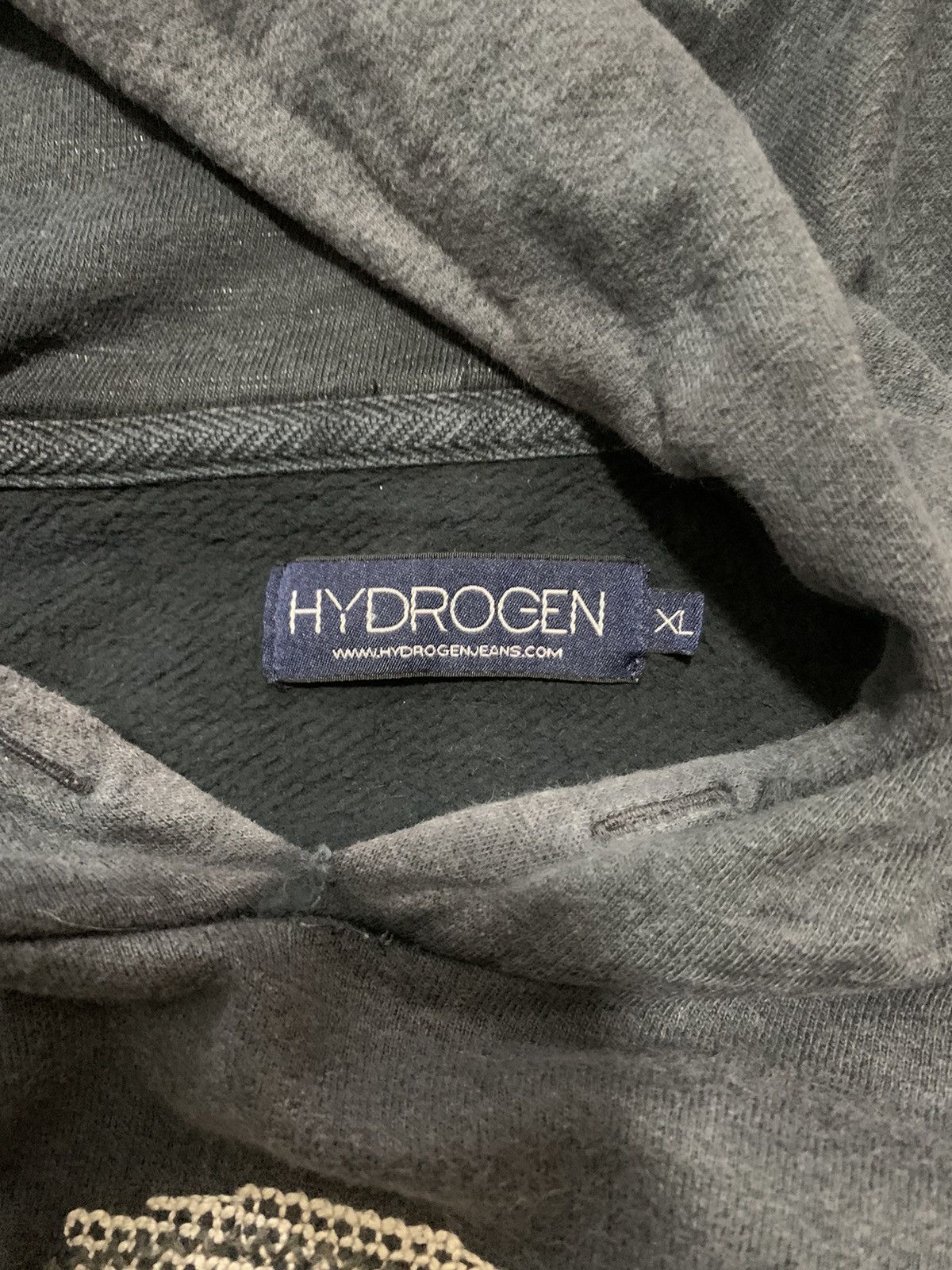 HYDROGEN Hydrogen grunge archive skull goth hoodie Size US XL / EU 56 / 4 - 13 Thumbnail
