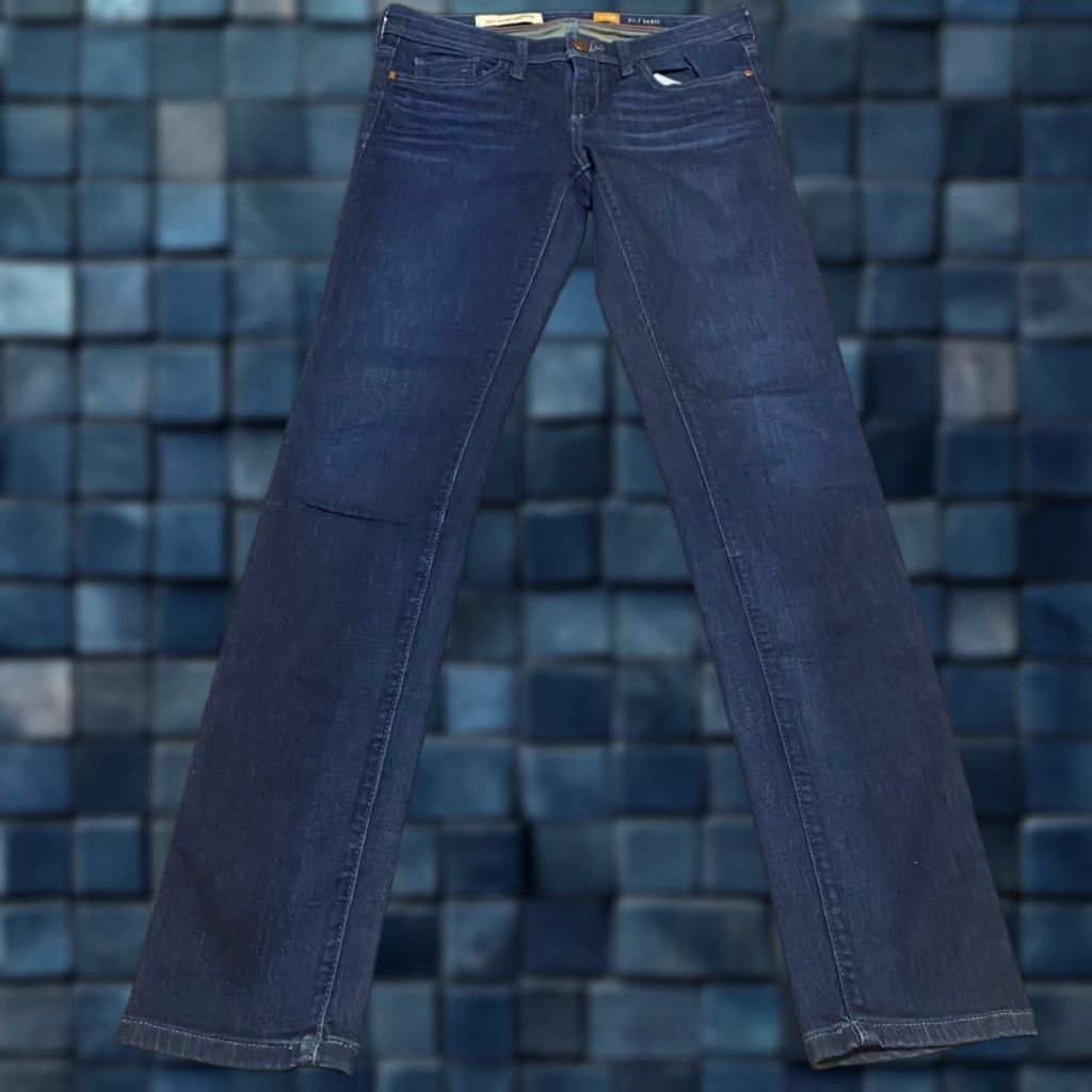 Anthropologie Anthropologie Pilcro Jeans Womens 28 Denim Dark Wash Skinny Low Rise 5-Pocket Stretch Regular Size Blue Button Zip Color Denim Size 28" / US 6 / IT 42 - 1 Thumbnail