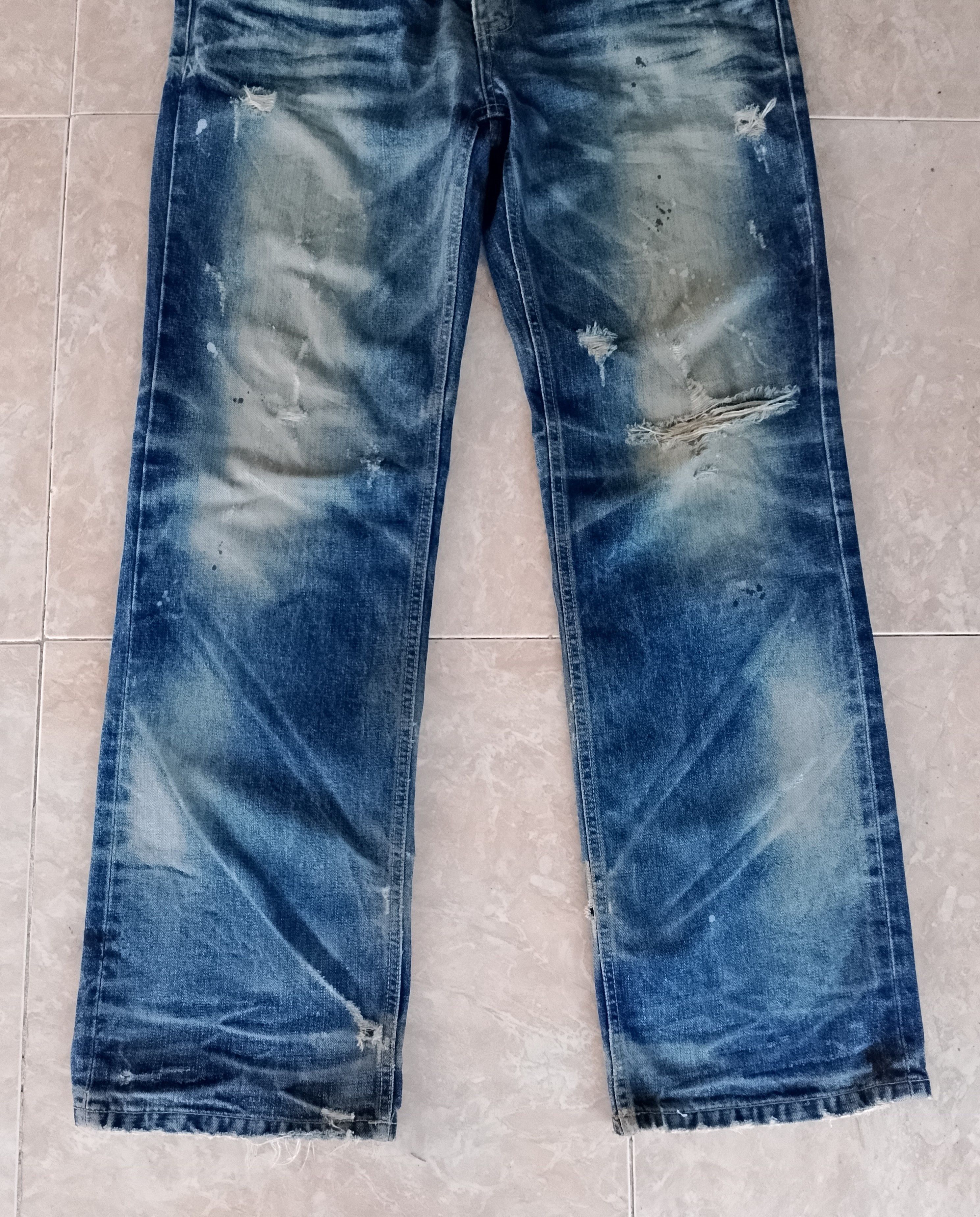 If Six Was Nine H by Figer Boot Cut Distressed Denim Size US 36 / EU 52 - 3 Thumbnail