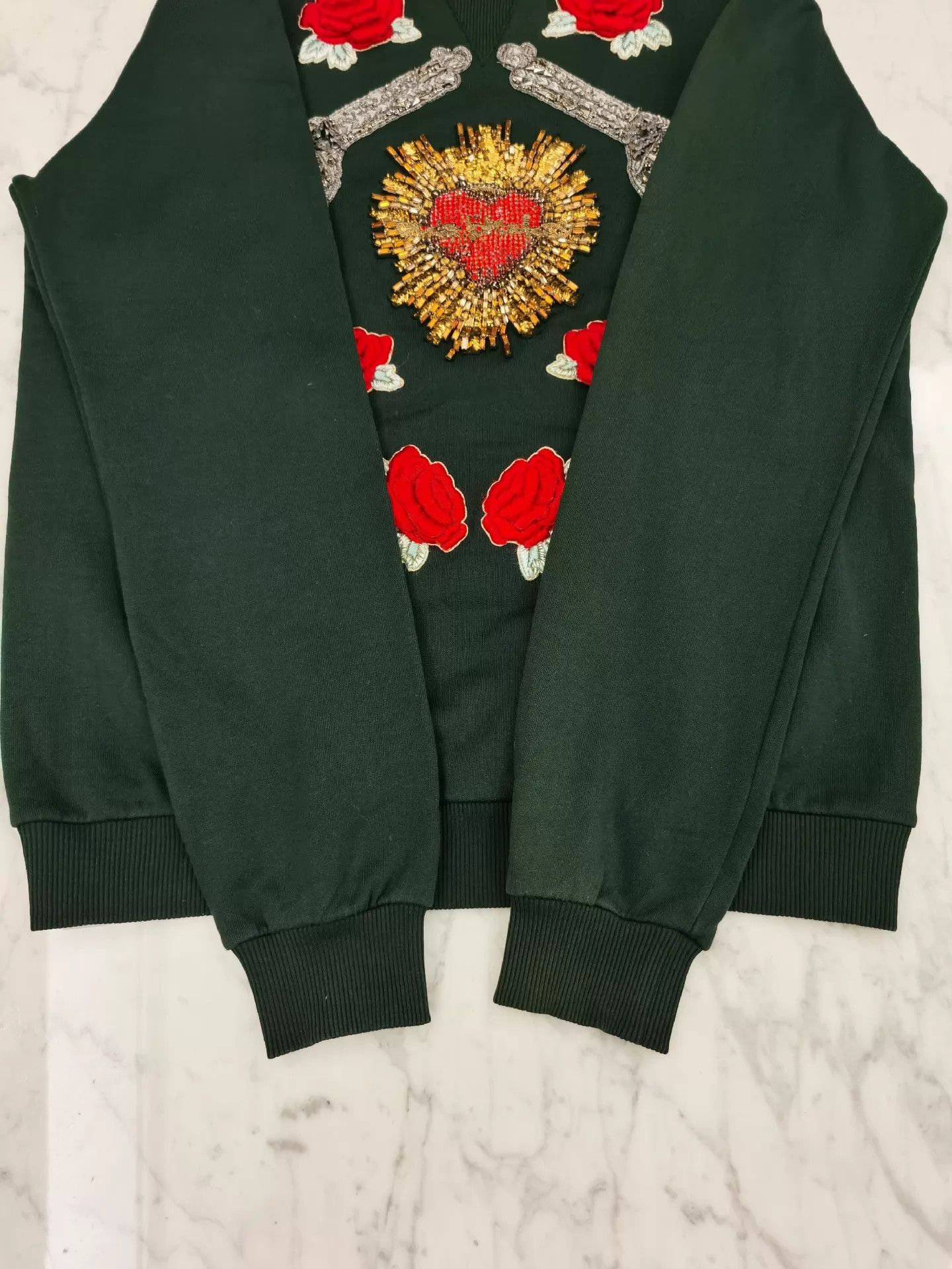 Dolce & Gabbana Dolce&Gabbana Crystal Rose 3D Embroidery Size 50 Worn Once Dry Cleaned Size US M / EU 48-50 / 2 - 6 Thumbnail