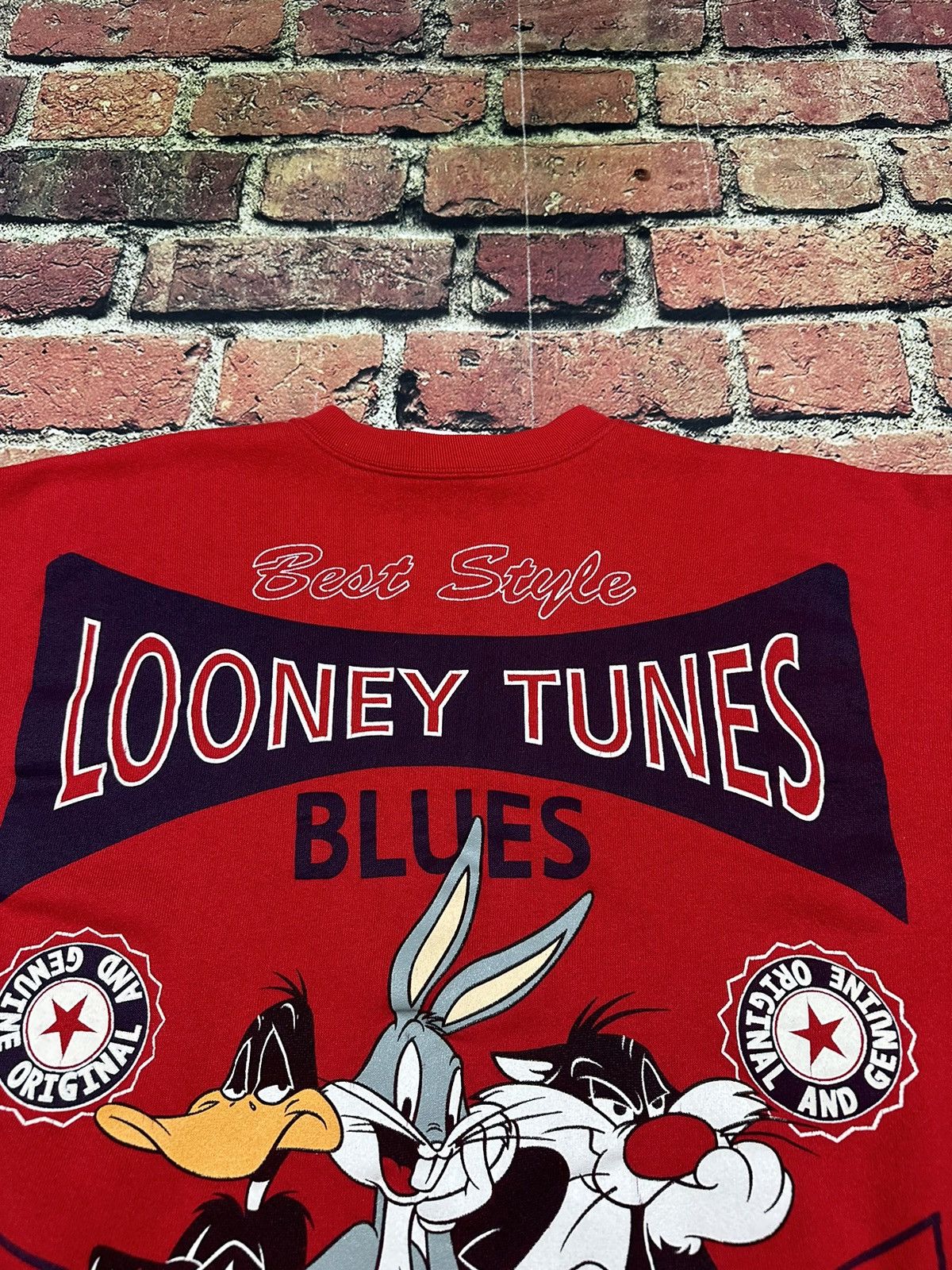 Vintage Vintage 90s Jerry Leigh Looney Tunes Sweatshirt Warner Bros Size US L / EU 52-54 / 3 - 7 Thumbnail