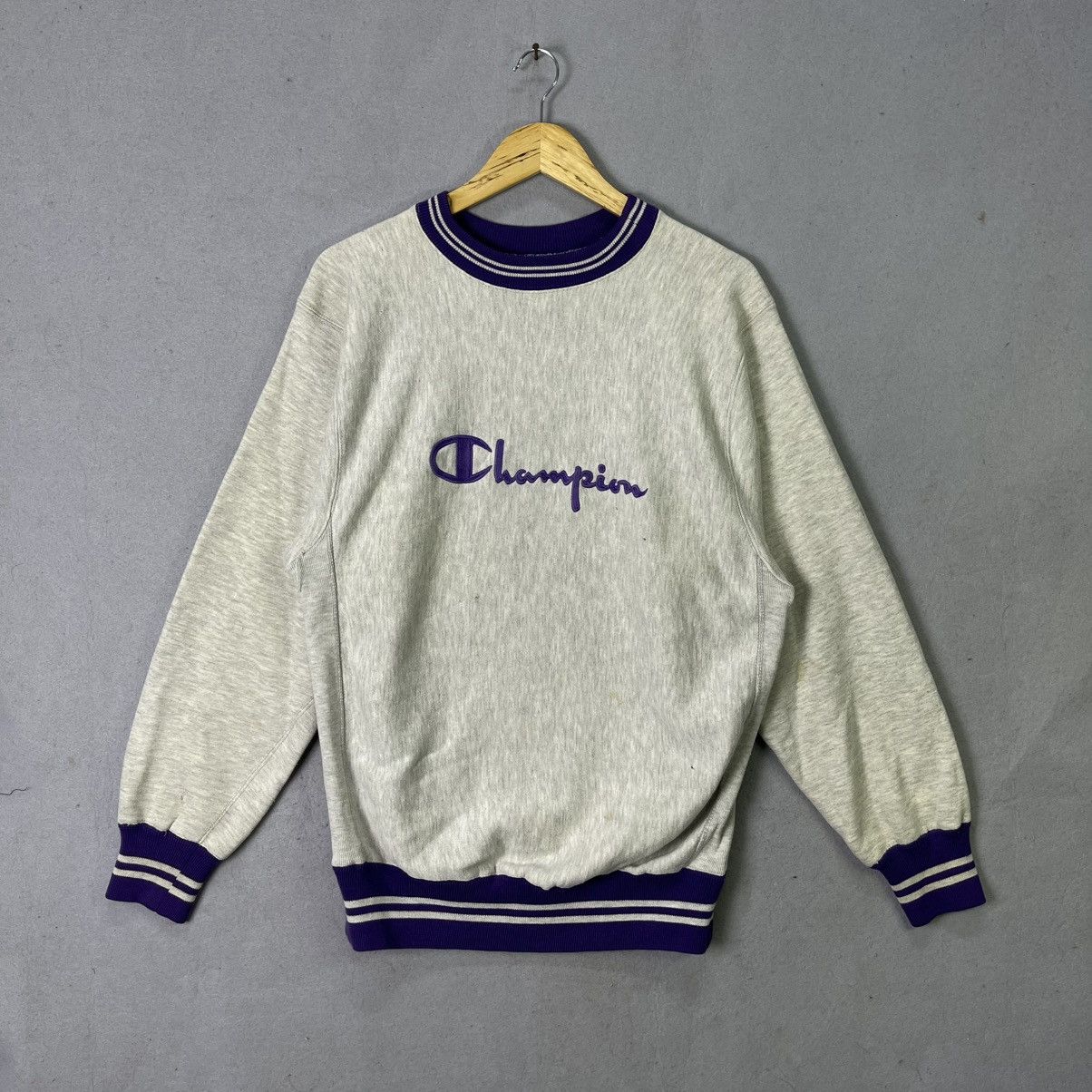 Champion × Stussy × Vintage 90s Stussy X Champion Reverse Weave