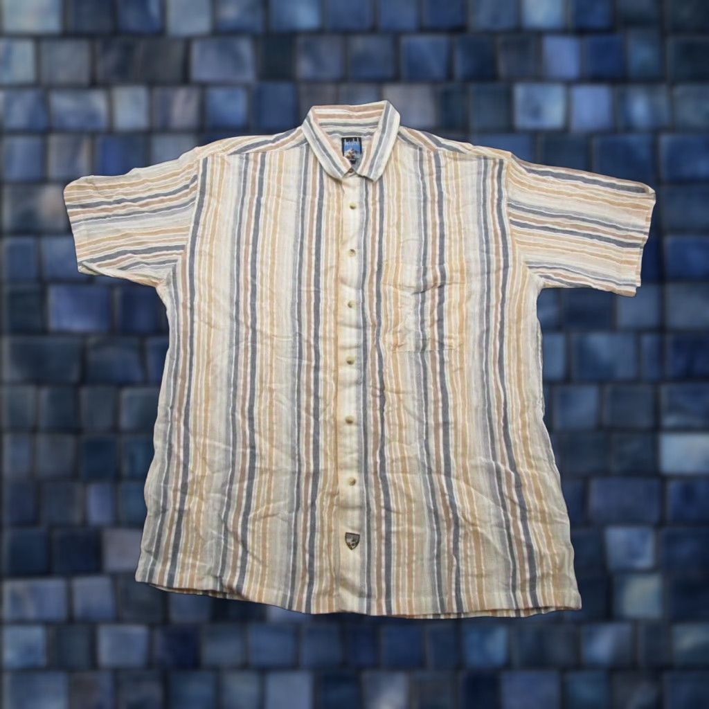 Vintage VTG KUHL Men’s Striped Cotton Shirt L Jewelry Read Size US L / EU 52-54 / 3 - 1 Thumbnail