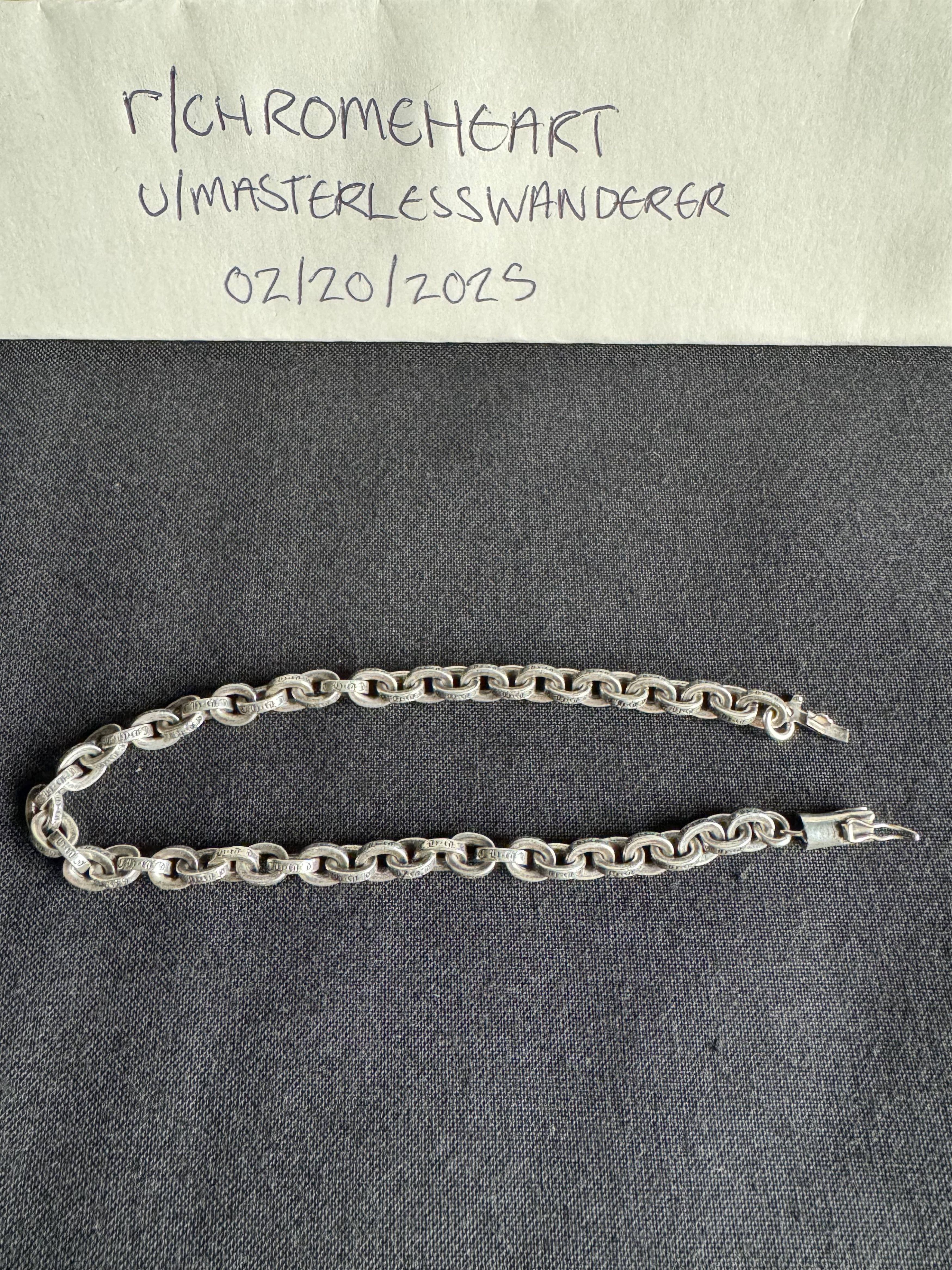 Chrome Hearts Chrome Hearts Paper Chain Bracelet Size ONE SIZE - 2 Thumbnail