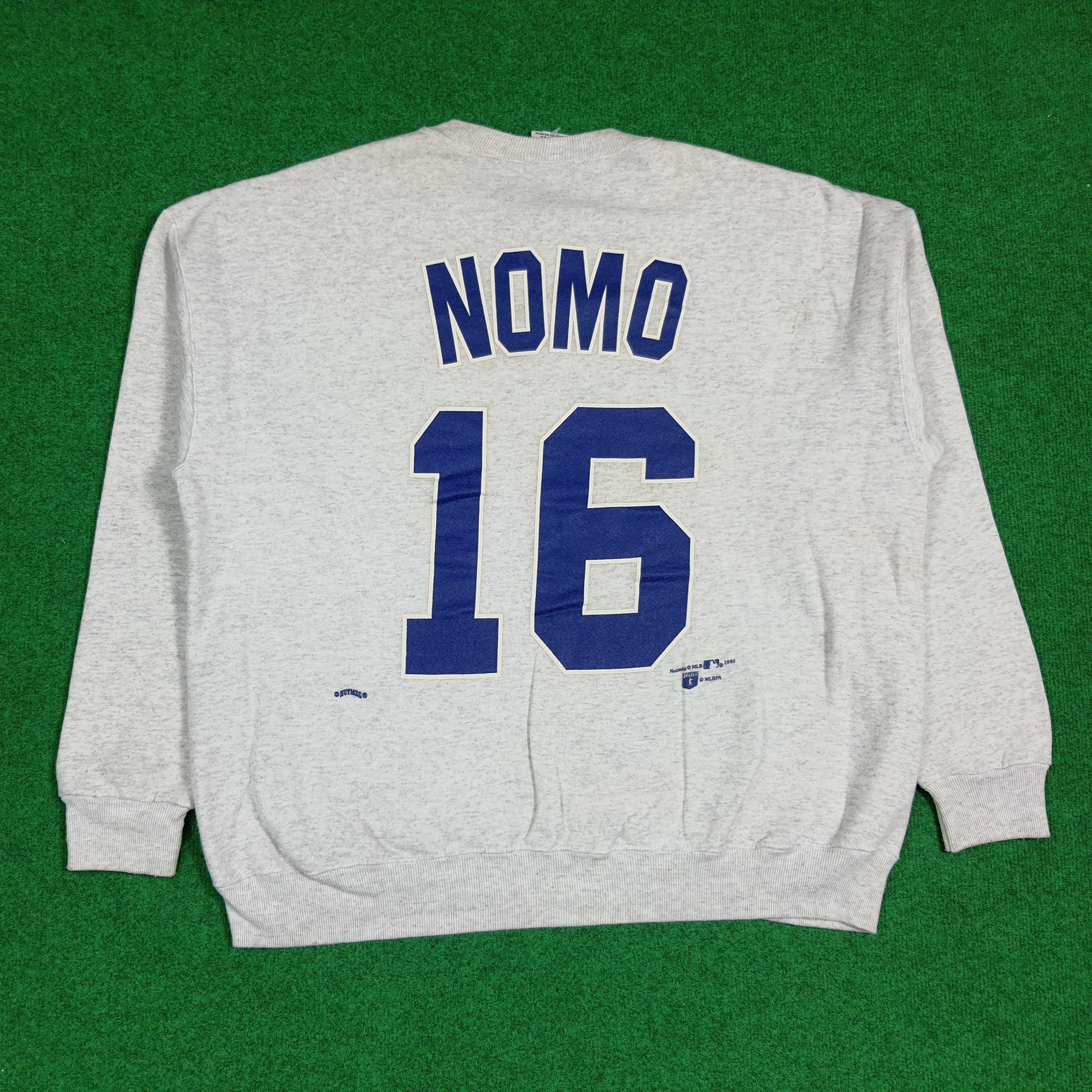 Nutmeg Vintage 90s Nutmeg Hideo Nomo LA Dodgers Sweatshirt C282N14 Size US XL / EU 56 / 4 - 5 Thumbnail
