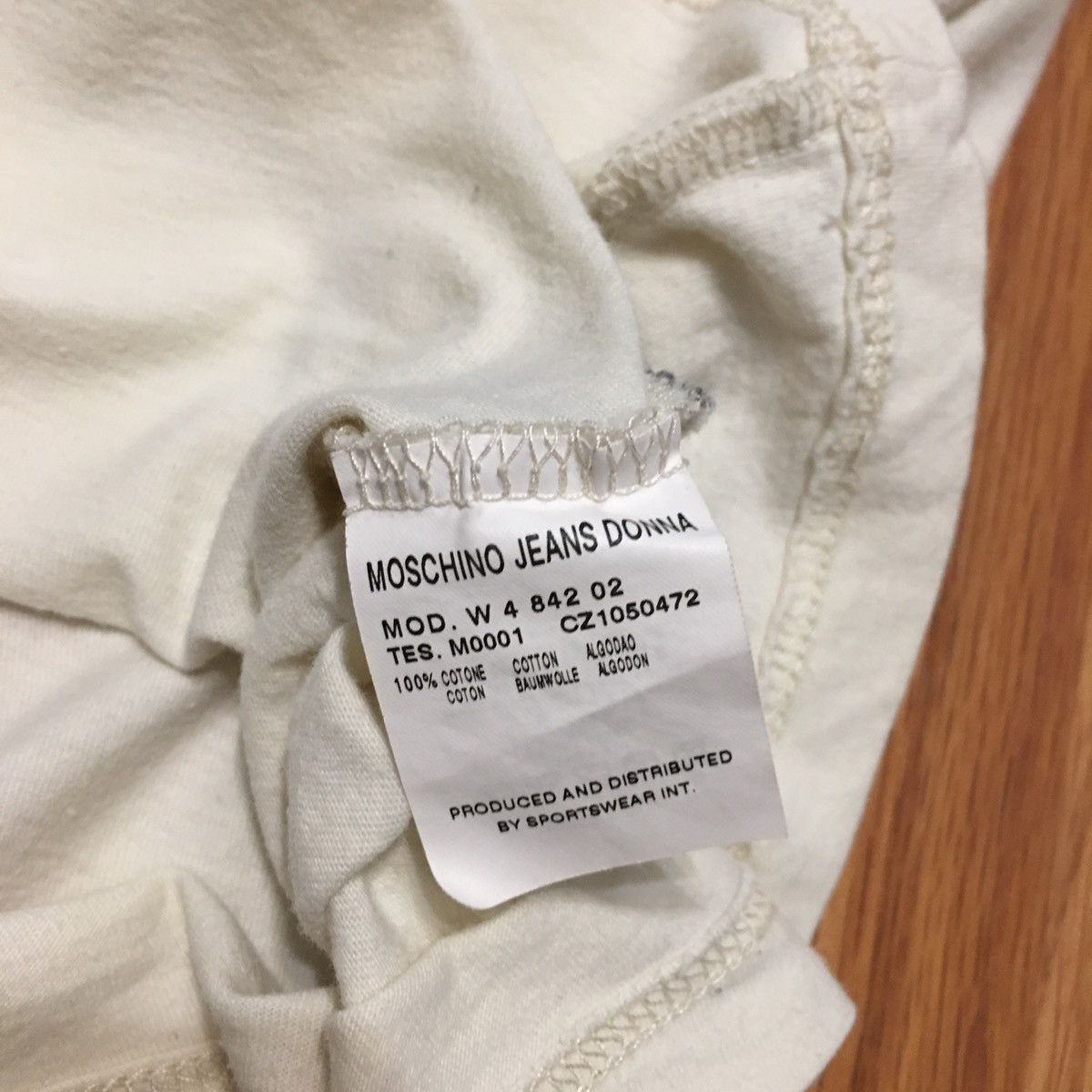 Moschino Moschino Drink Me White Cotton Long sleeve T-Shirt Size M / US 6-8 / IT 42-44 - 8 Thumbnail