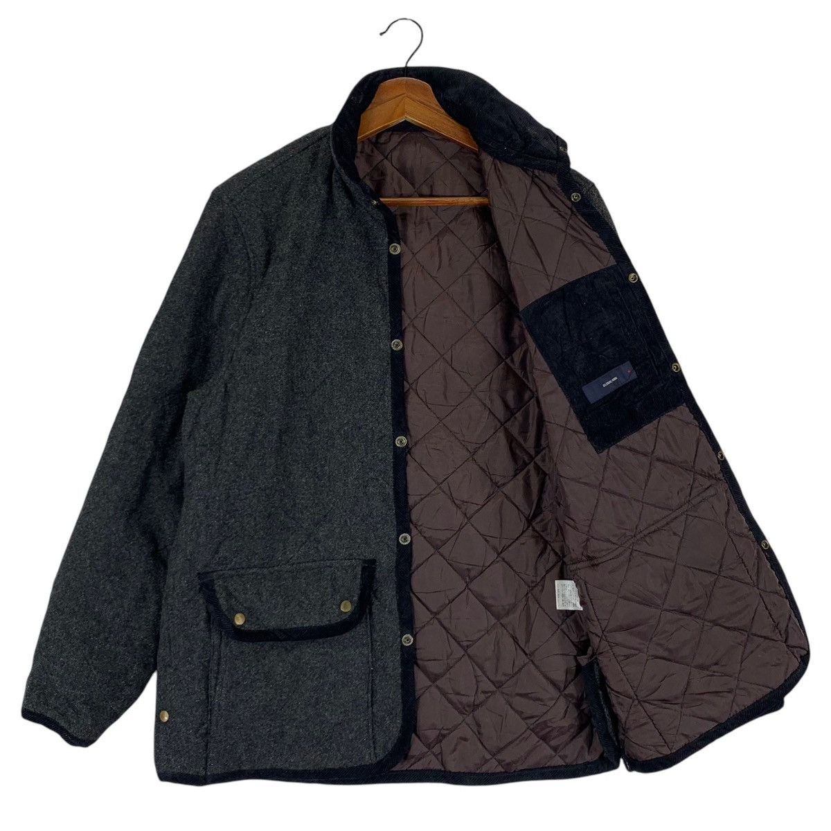 Global Work VINTAGE GLOBAL WORK QUILTED WOOL SNAP BUTTON Size US M / EU 48-50 / 2 - 5 Thumbnail