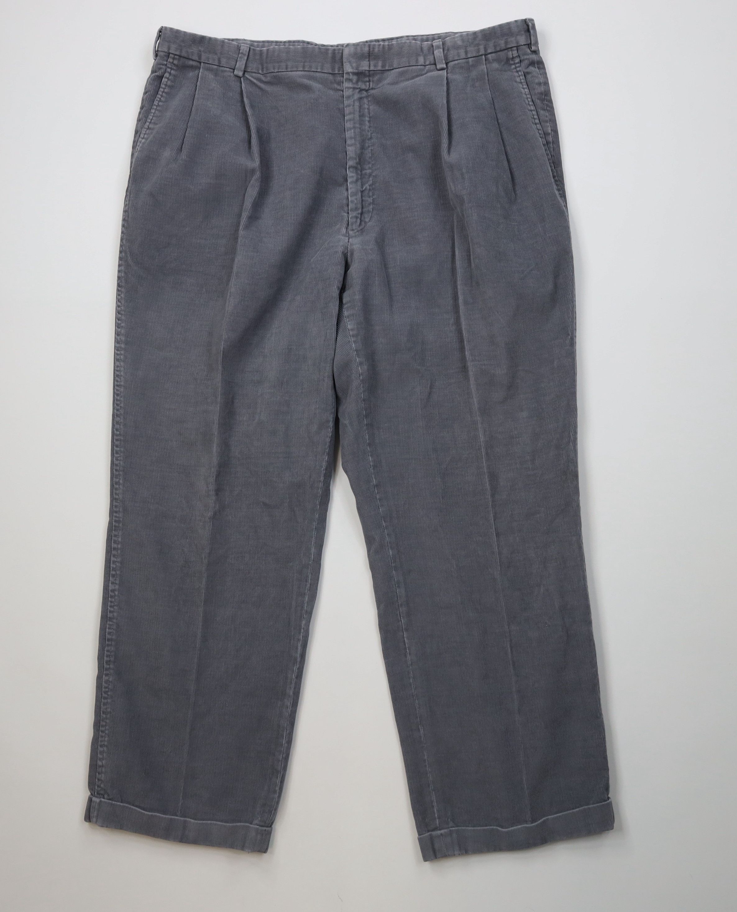 Lands' End Vintage 70s Lands End Wide Leg Corduroy Chino Pants Size US 42 / EU 58 - 1 Thumbnail
