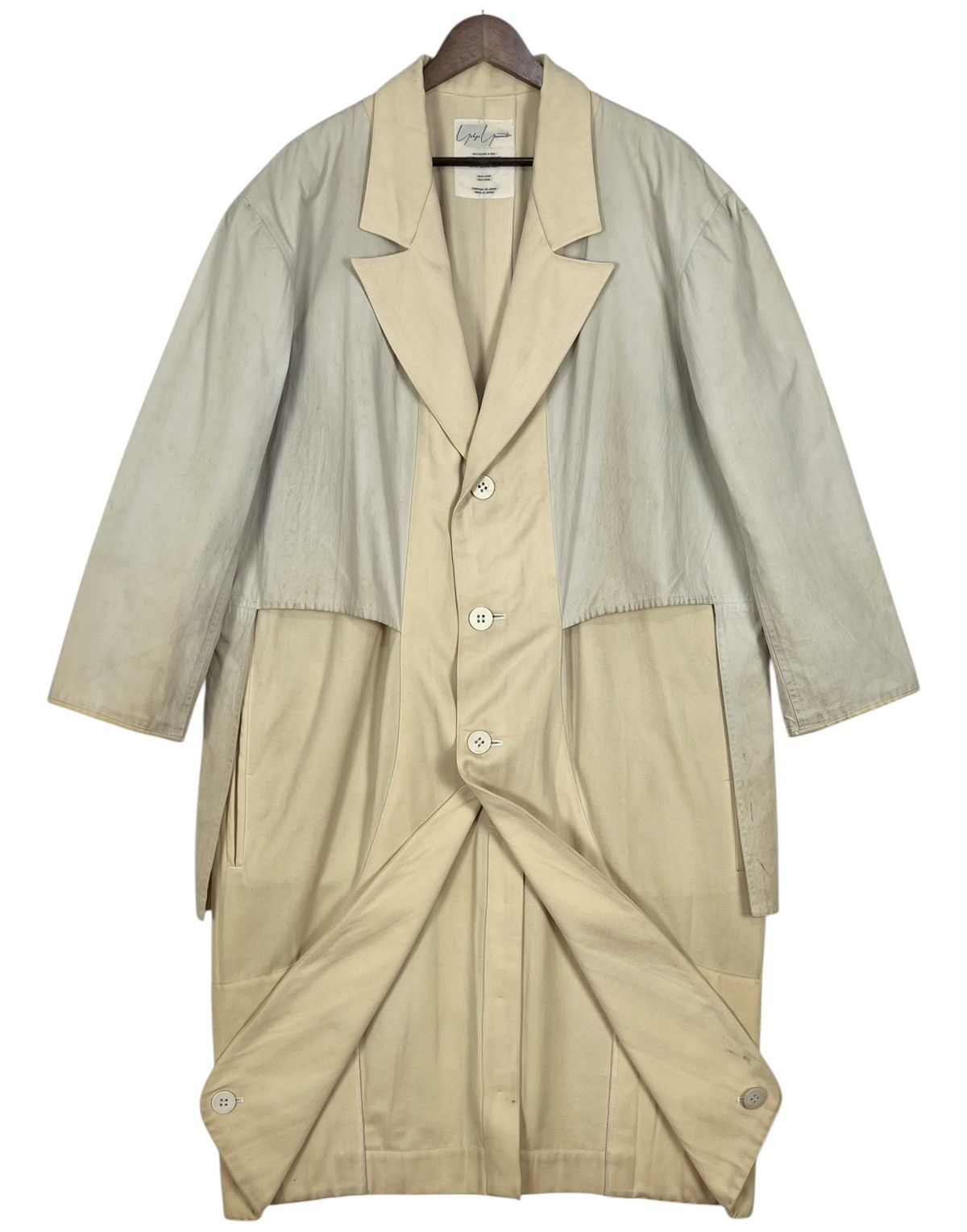 Yohji Yamamoto 80s VINTAGE YOHJI YAMAMOTO LONG COAT Size US XL / EU 56 / 4 - 1 Thumbnail