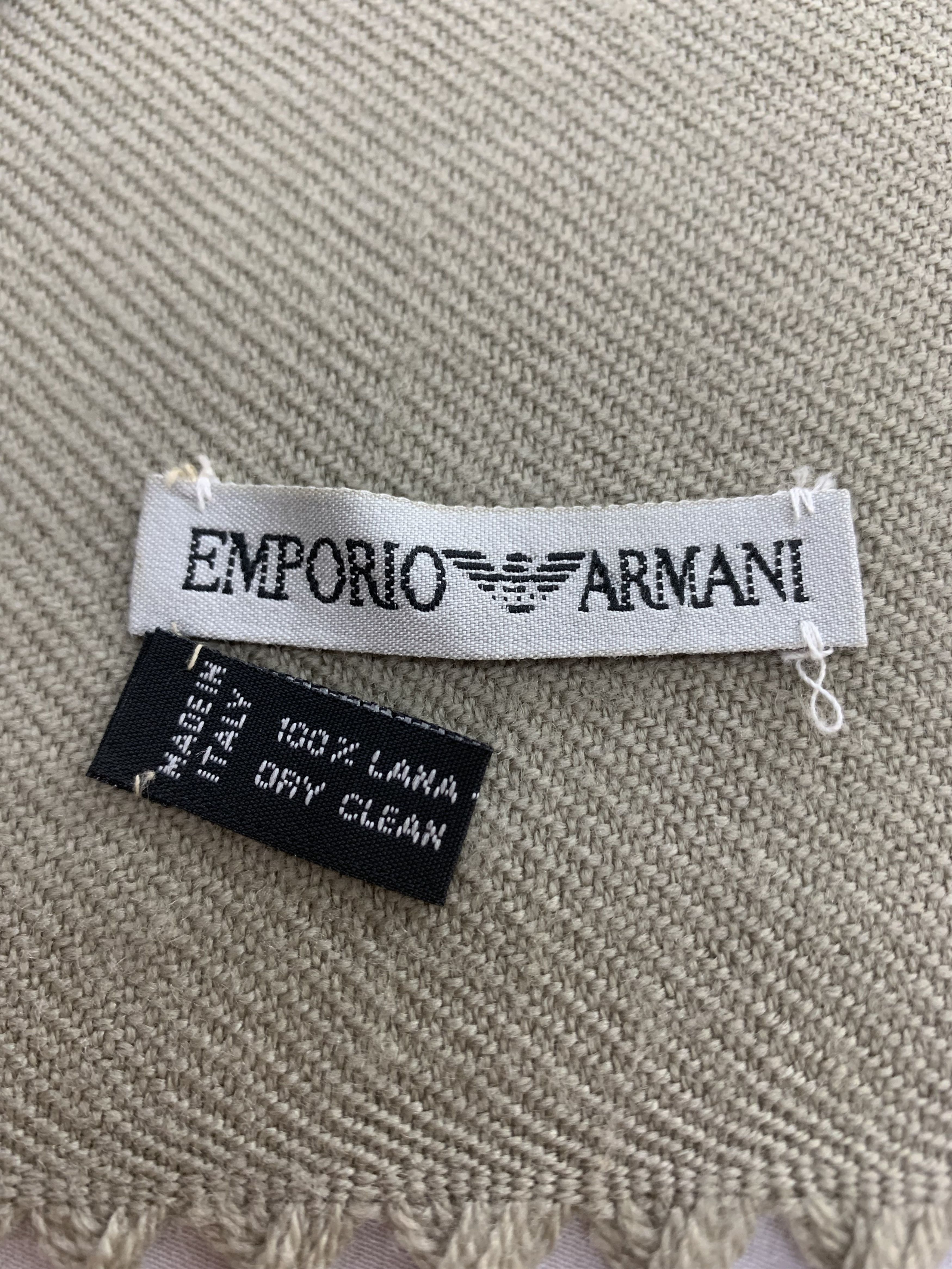 Emporio Armani Emporio Armani Scarf Wool Muffler Neck Wrap BL3189 Size ONE SIZE - 5 Thumbnail
