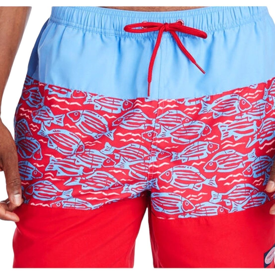 Vineyard Vines Vineyard Vines Fish At Sea Pieced Chappy Trunks Size XL Size US 36 / EU 52 - 1 Thumbnail