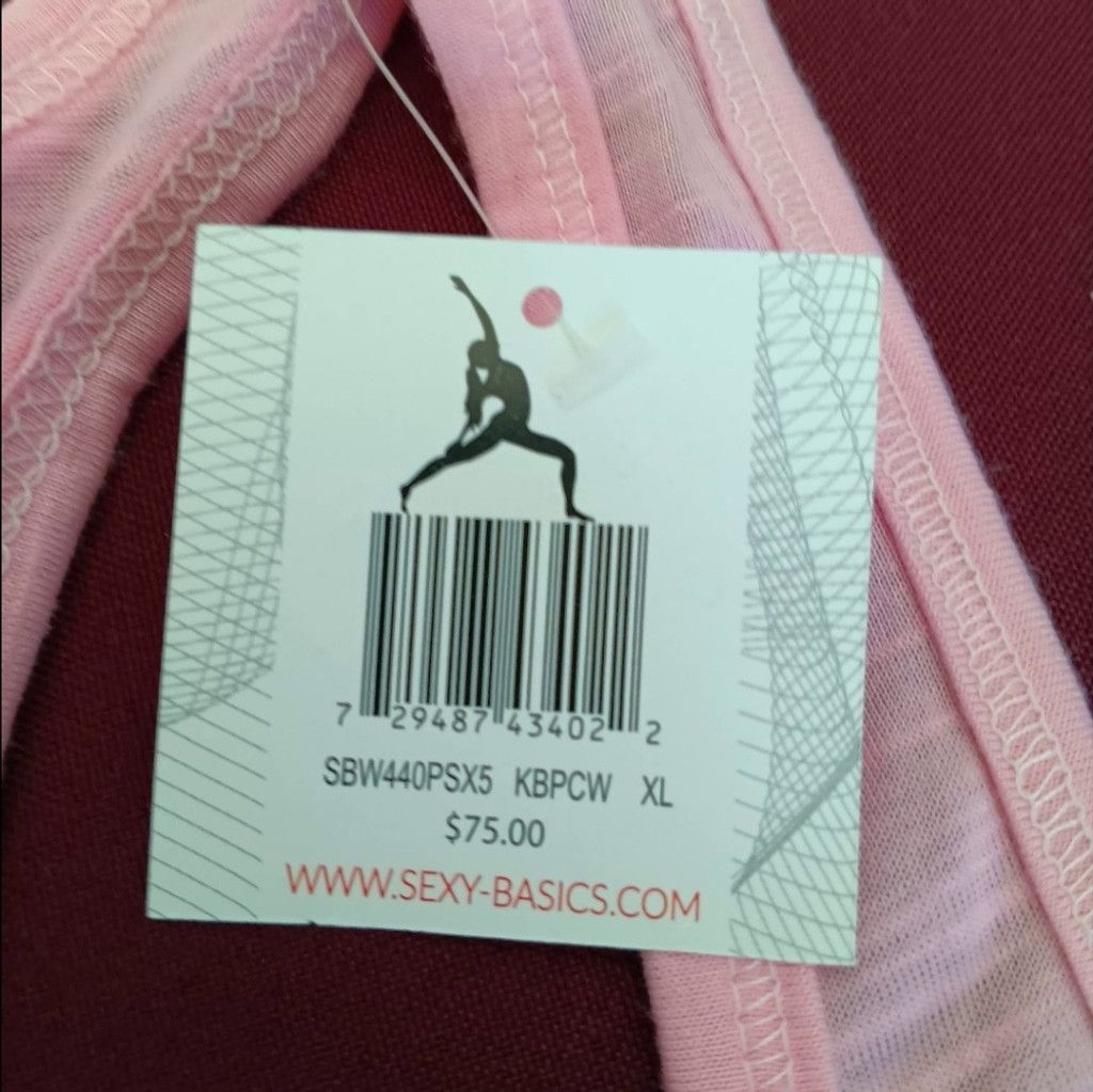 Other NWT Sexy Basics Racer Back Baby Pink Tank Size XL / US 12-14 / IT 48-50 - 3 Thumbnail