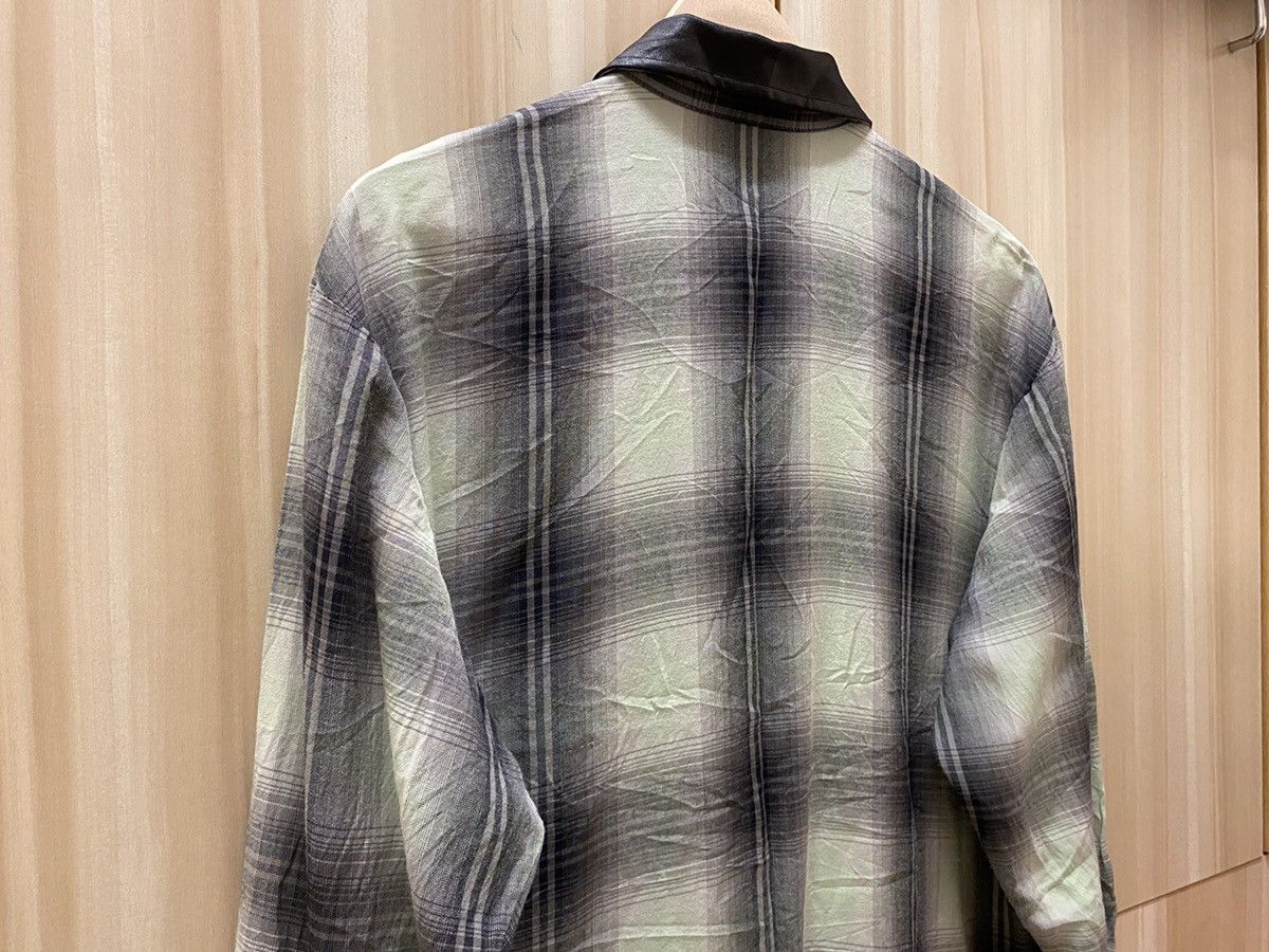 Issey Miyake × Tsumori Chisato Vintage IS Issey Miyake Sport Shadow Plaid Rayon Shirt Size US M / EU 48-50 / 2 - 8 Thumbnail