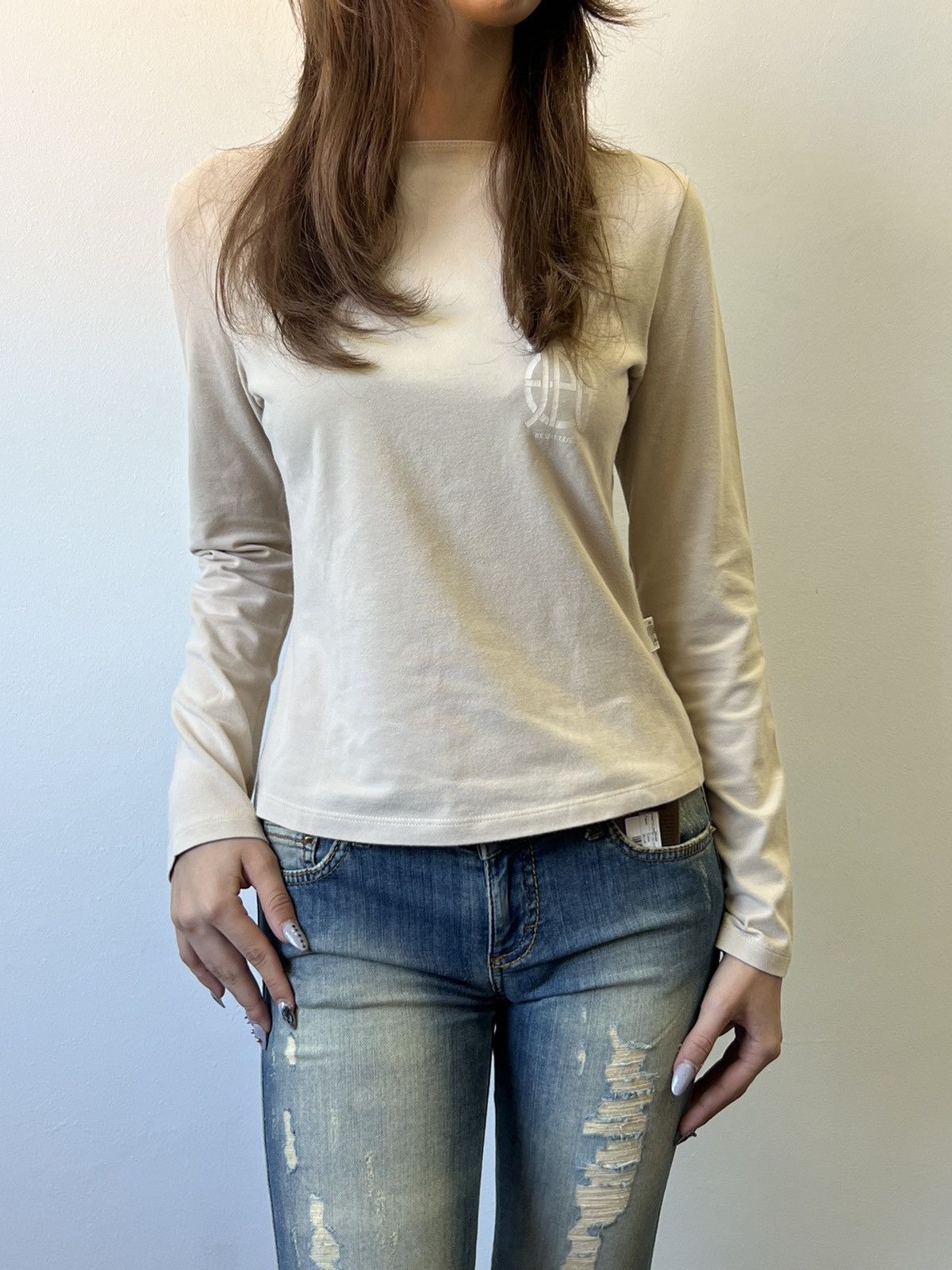Jean Paul Gaultier 1997 Jean Paul GaultierJPG jeans long sleeve blouse shirt Size S / US 4 / IT 40 - 2 Thumbnail