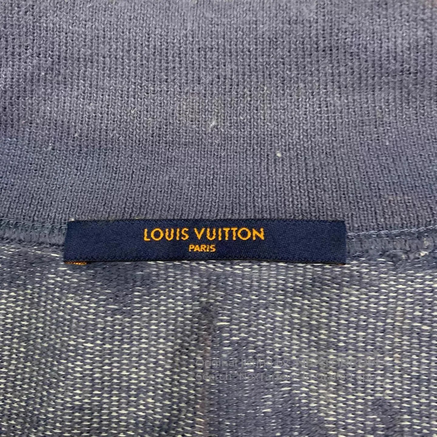Louis Vuitton Blue Graphic Print Half-Zip Sweatshirt XXL. Size US XXL / EU 58 / 5 - 6 Thumbnail