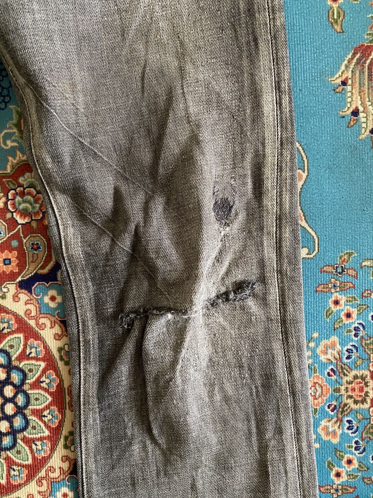 Japanese Brand Japanese Brand Bartack Distressed Denim Size US 31 - 8 Thumbnail