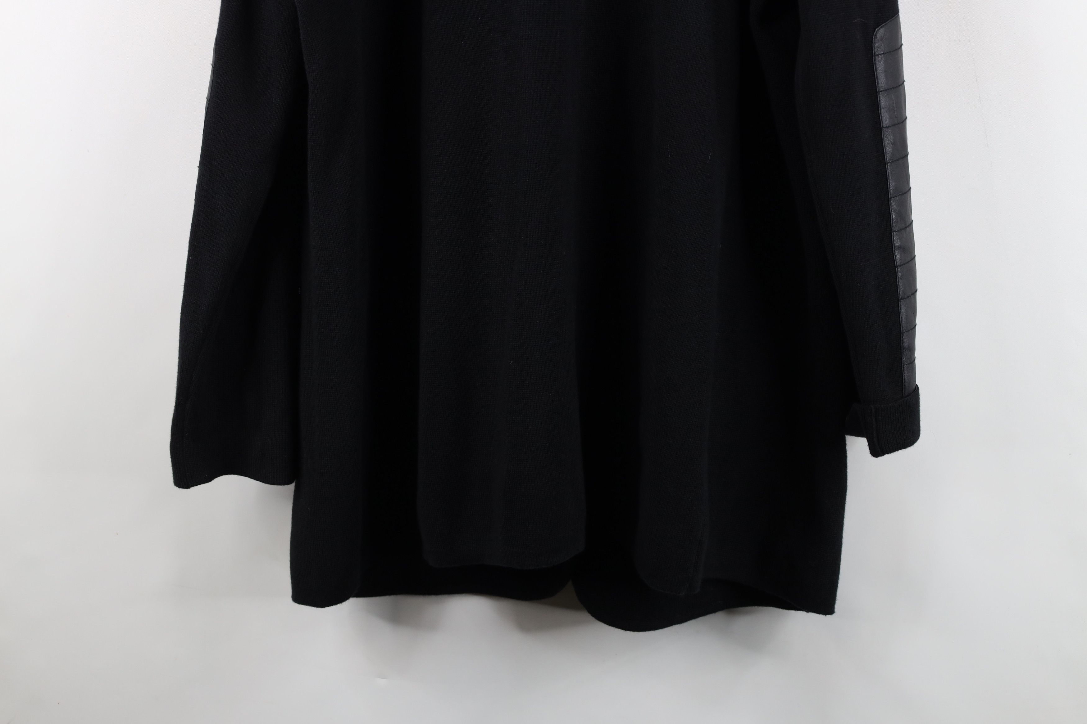 Ralph Lauren Vintage Ralph Lauren Faux Leather Trim Knit Blazer Jacket Size XL / US 12-14 / IT 48-50 - 16 Thumbnail