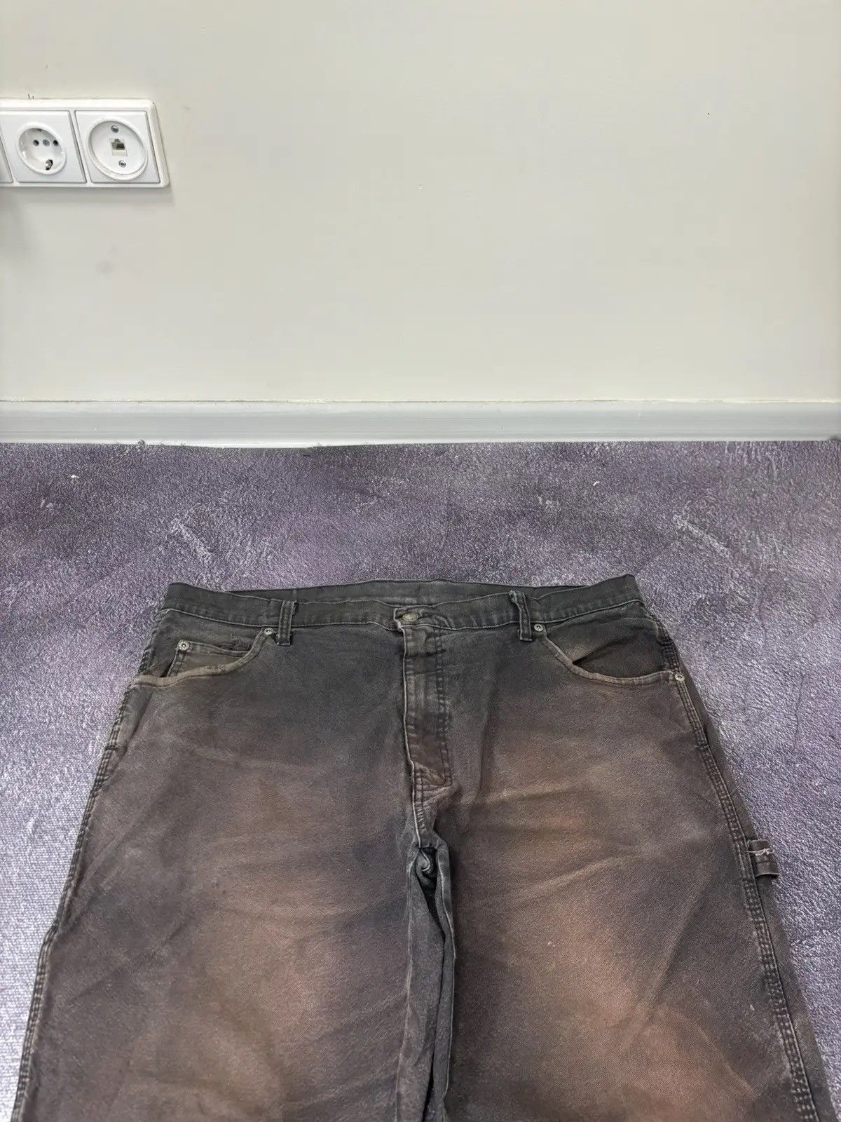 Dickies × Vintage Vintage Dickies American Faded Rusted Black Hype Baggy Pants Size US 38 / EU 54 - 9 Thumbnail