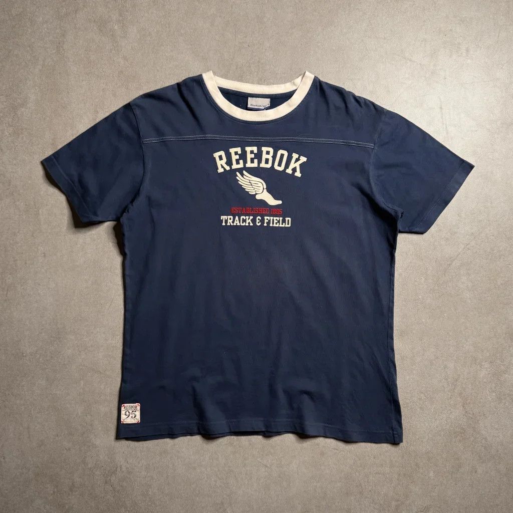 Reebok Vintage Reebok Track and Field Navy T-Shirt - S Size US M / EU 48-50 / 2 - 1 Thumbnail