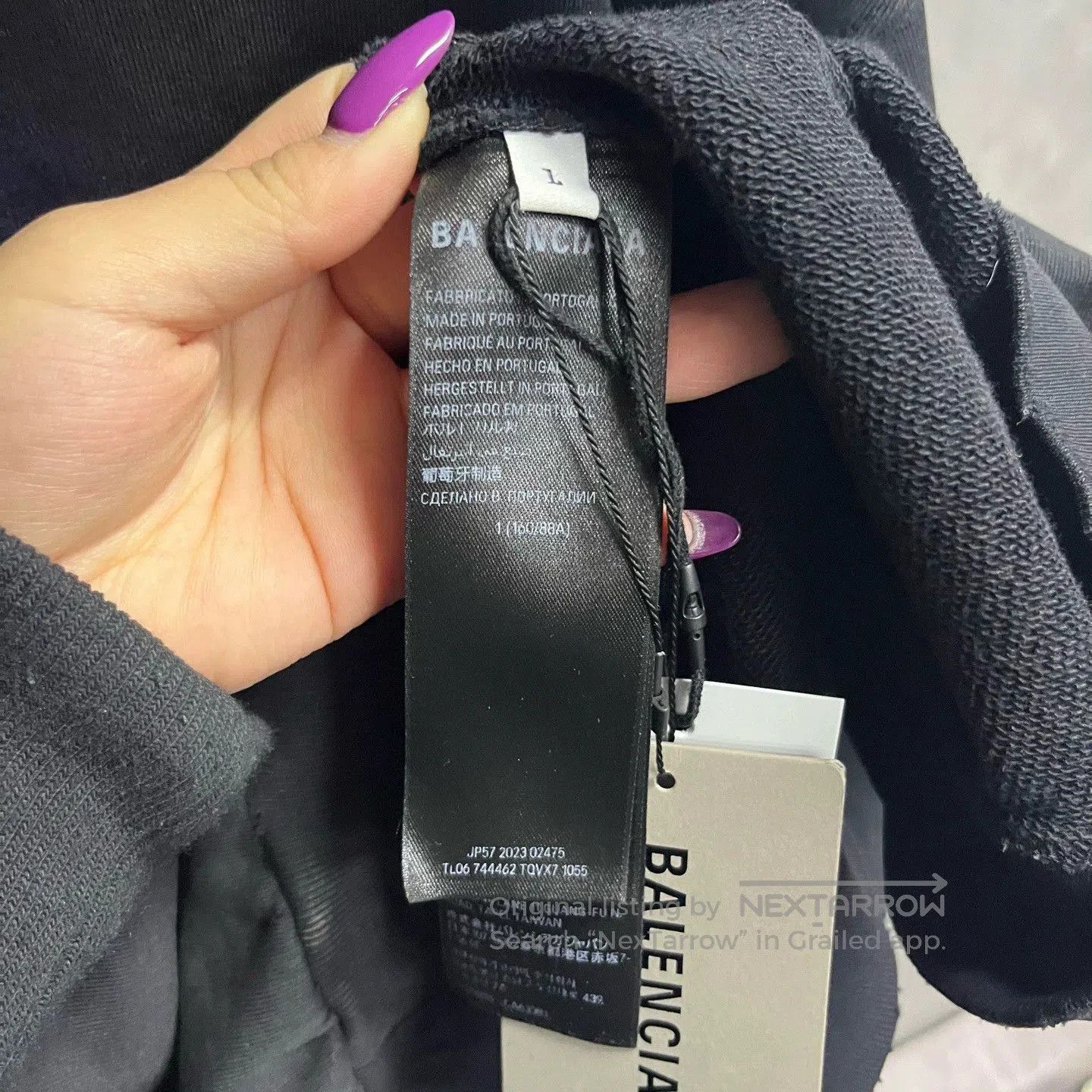 Balenciaga balenciaga black long sleeve hooded sweatshirt. Size US S / EU 44-46 / 1 - 3 Thumbnail