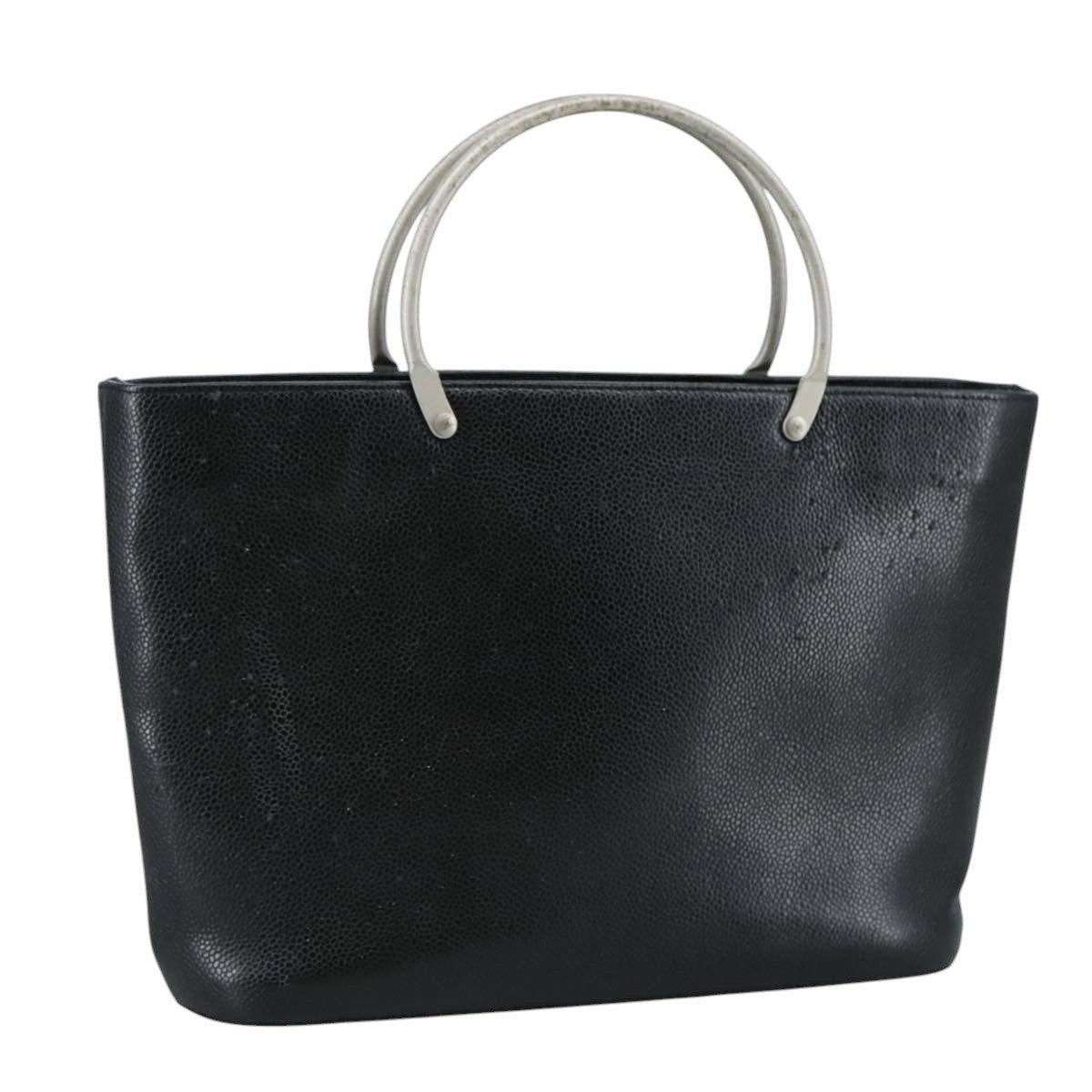 Chanel Chanel Caviar Skin Black CC Handbag Size ONE SIZE - 1 Thumbnail