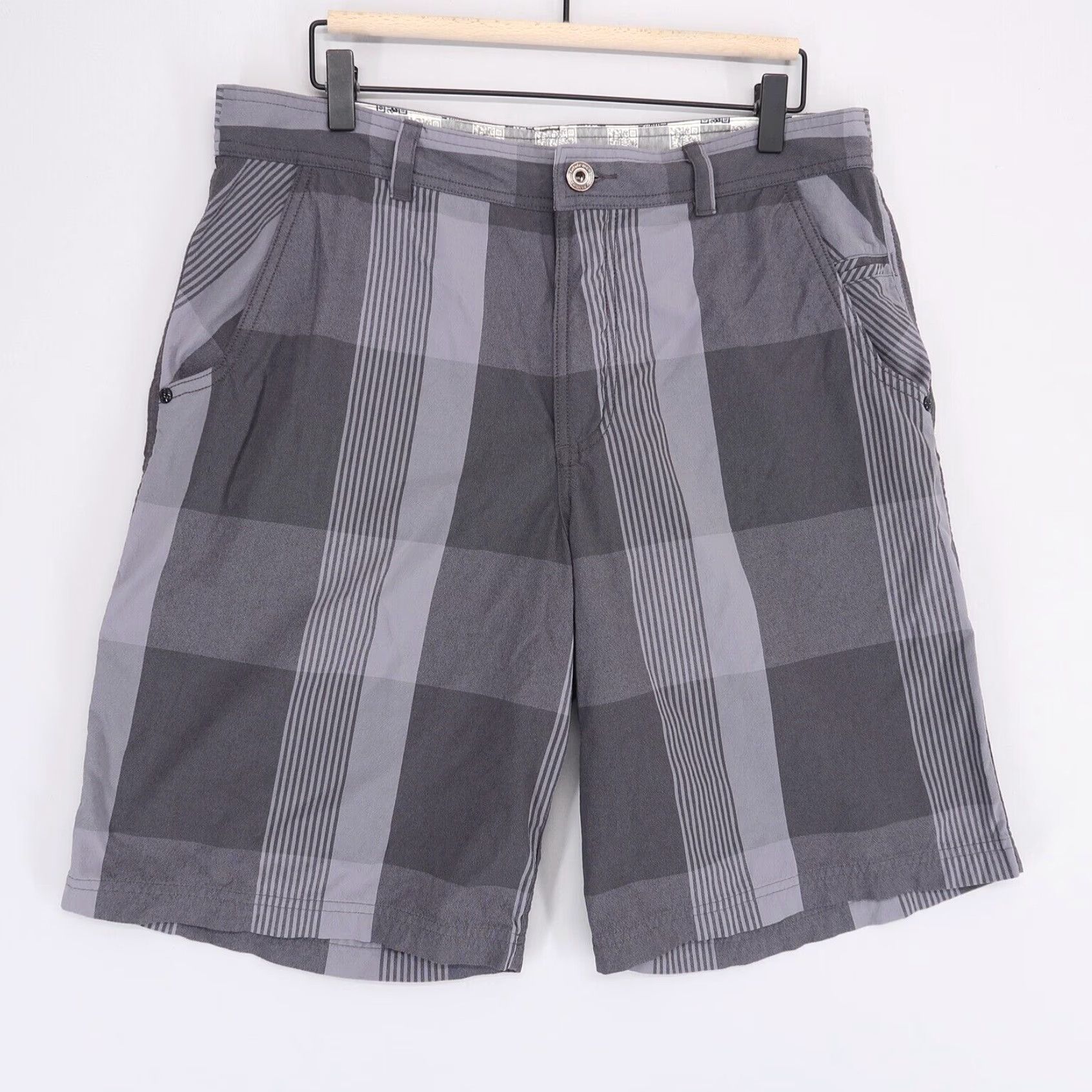 Lululemon Mens Gray Plaid Pocket Chino Shorts by Lululemon Kahuna Size 36 Fits Smaller Than Usual Grailed