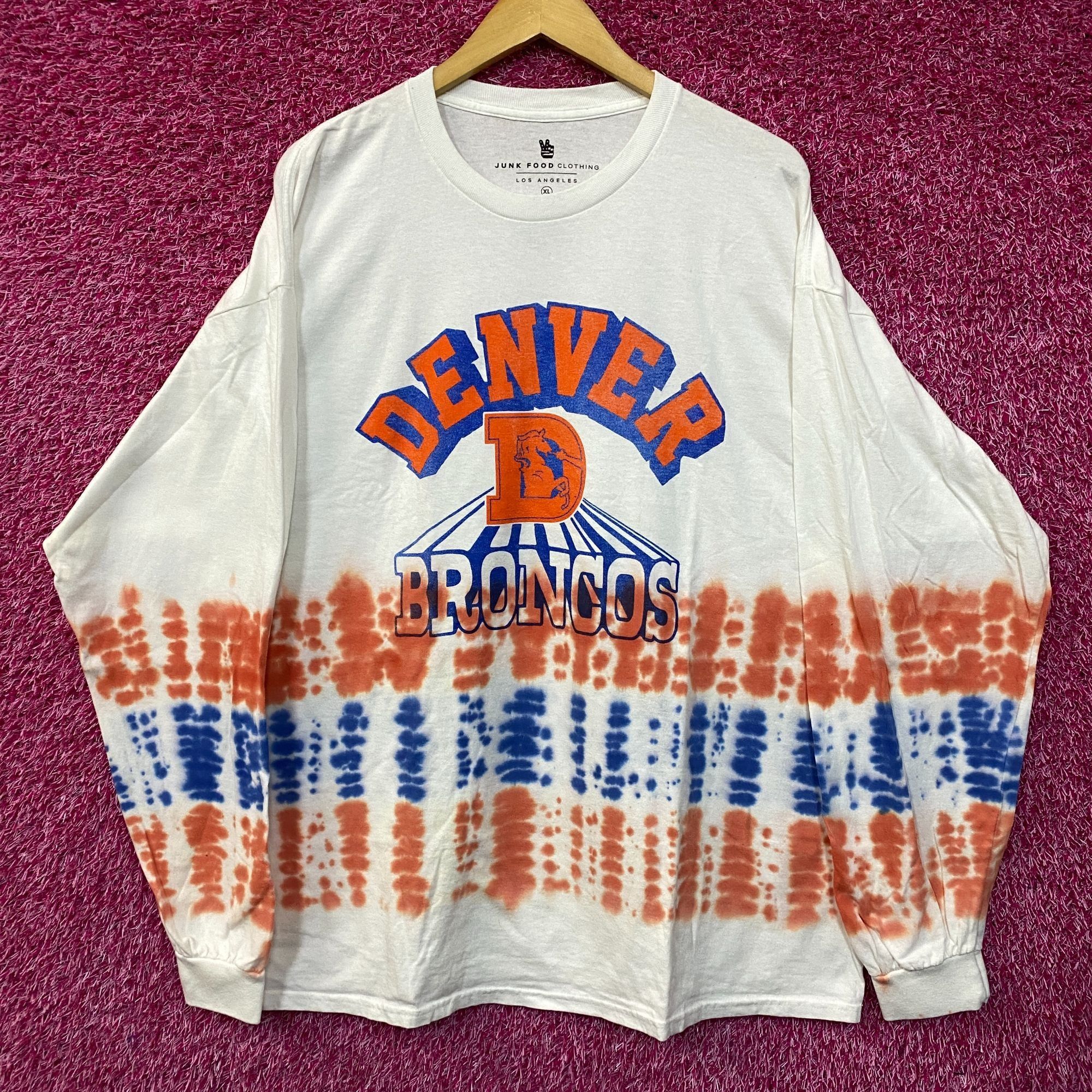 NFL NFL AFC West Denver Broncos Tie-Dye long Sleeve Shirt XL Size US XL / EU 56 / 4 - 1 Thumbnail