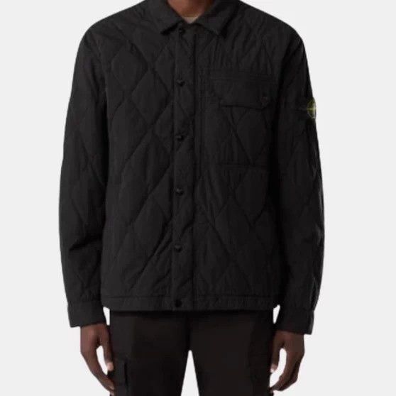 Stone Island STONE ISLAND FW24 Quilted Shirt Jacket Black S Size US S / EU 44-46 / 1 - 6 Thumbnail