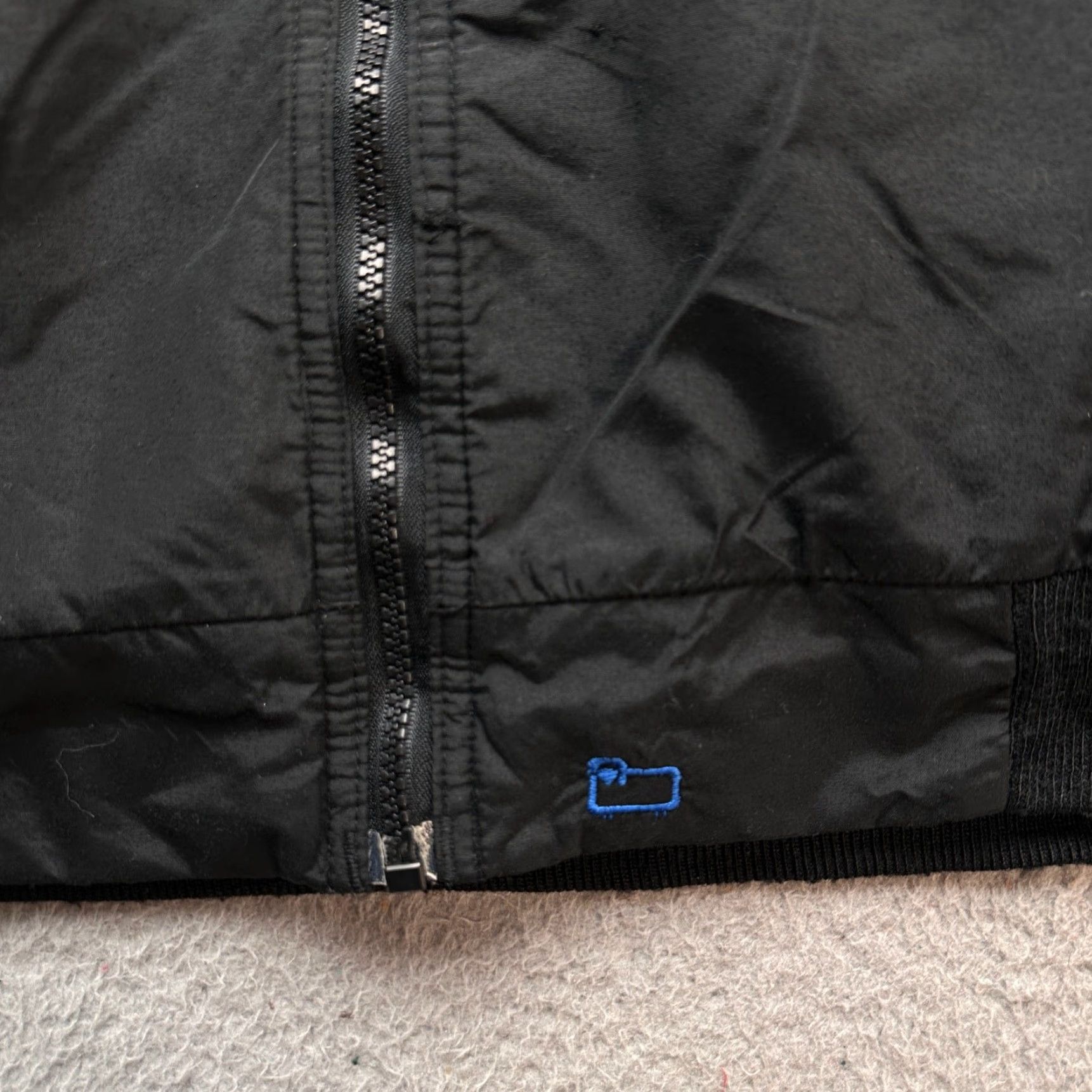 Vintage VINTAGE Woolrich Jacket Nylon Mid-Length Bomber Mens 2XL Black 90s Cornhuskers Full Zip Size US XXL / EU 58 / 5 - 6 Thumbnail