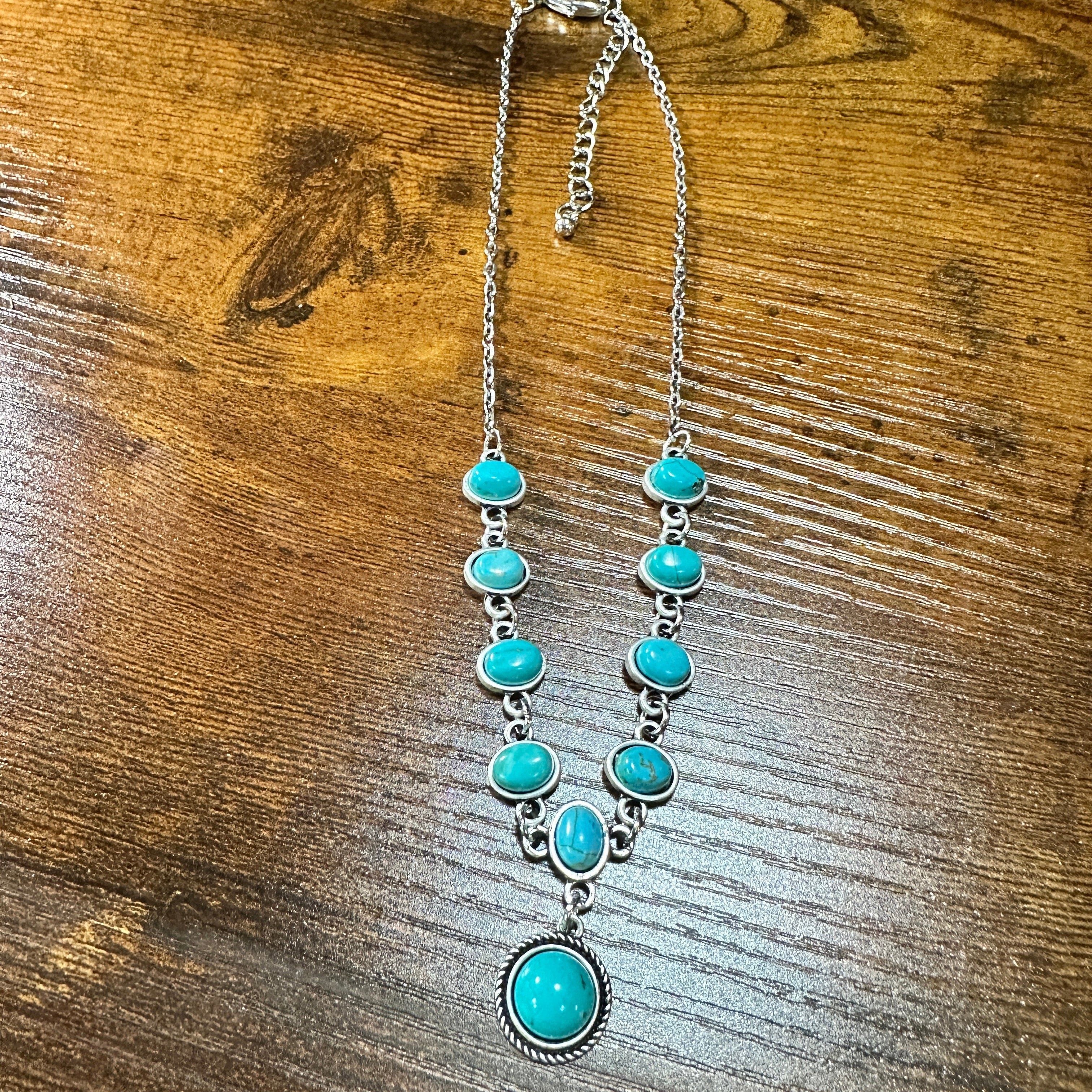 Other Unique Handmade Turquoise Necklace, Cowgirl Southwestern Adj Size ONE SIZE - 6 Thumbnail