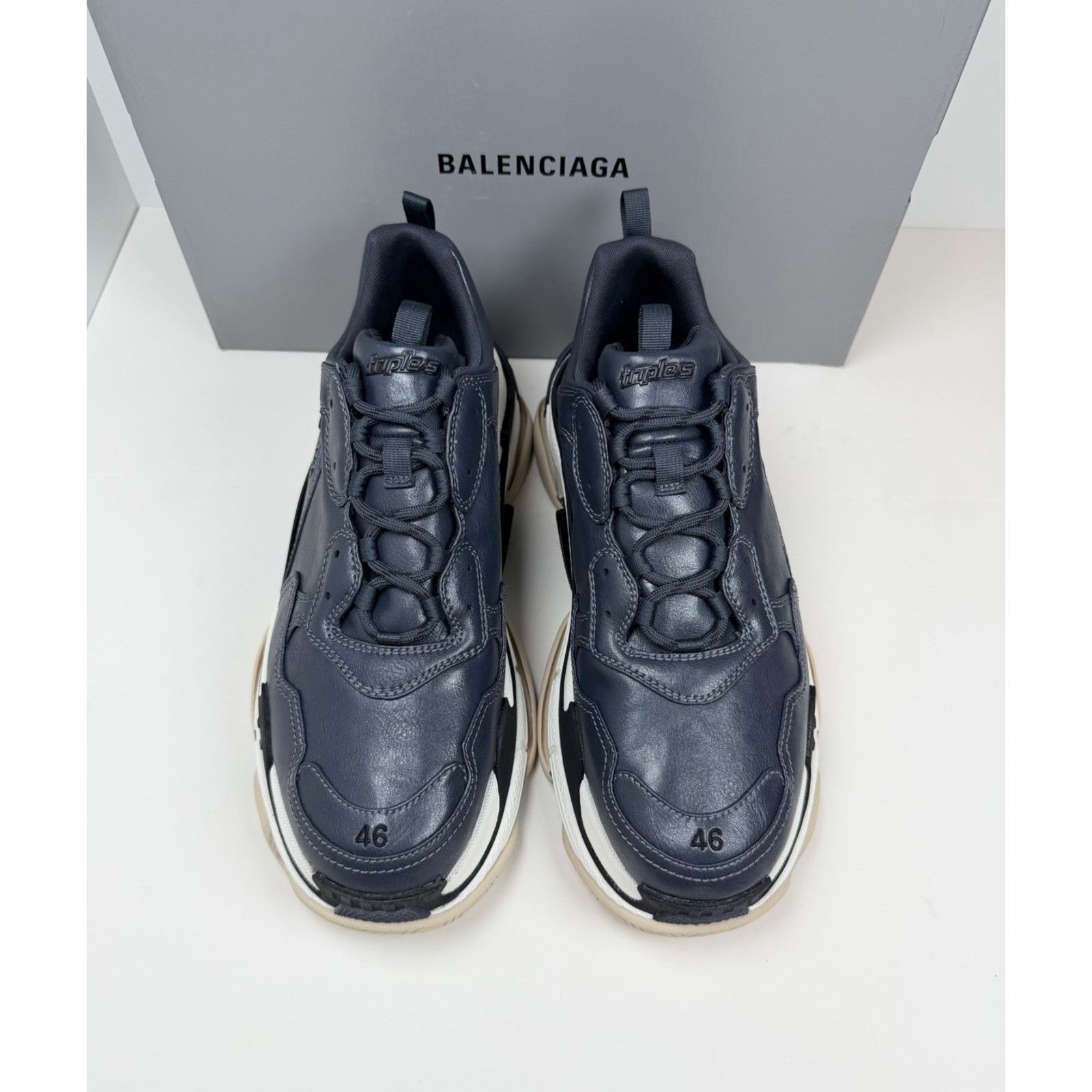 Balenciaga Size 46EU/13US - Balenciaga Triple S Stone Blue NEW Size US 13 / EU 46 - 4 Thumbnail