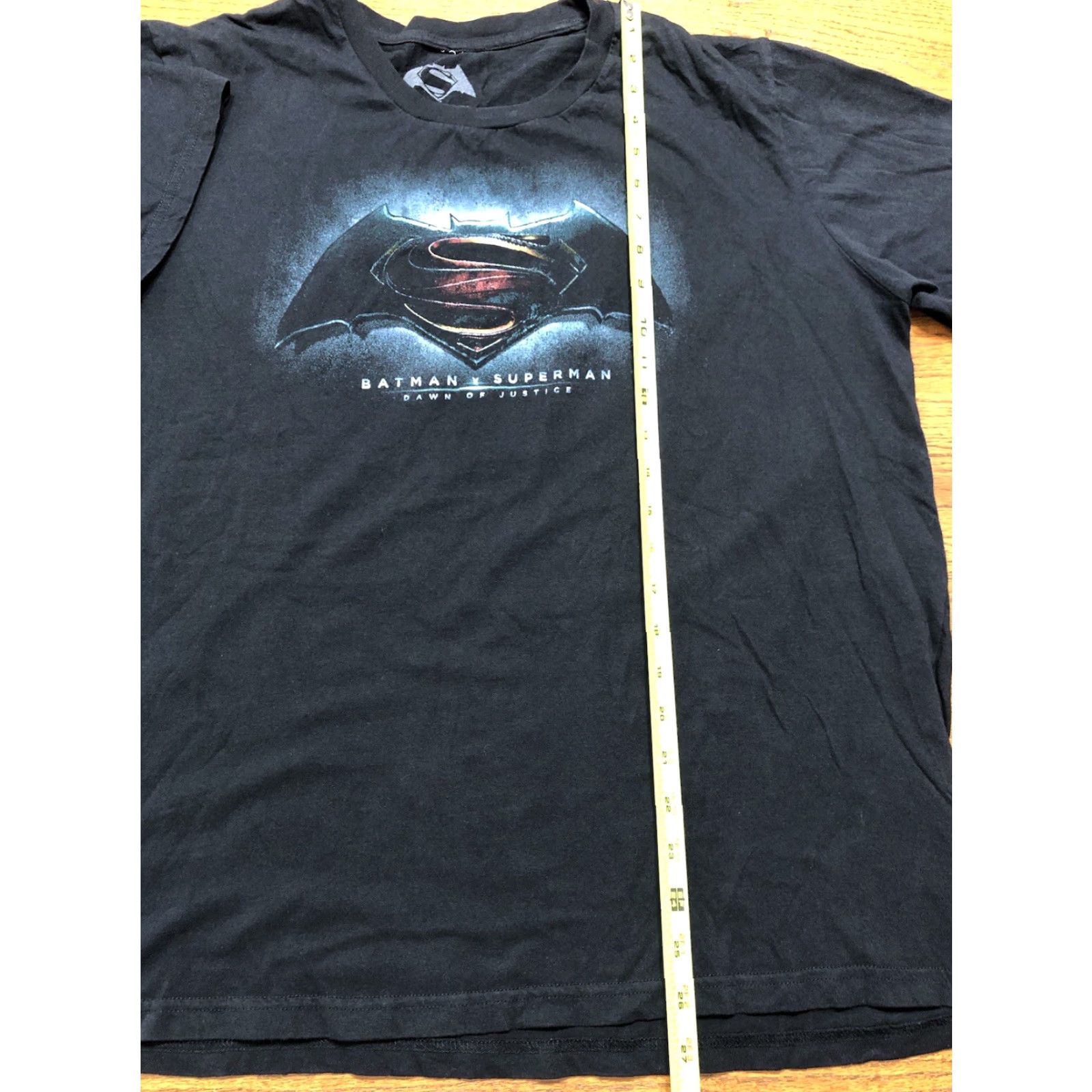 DC Comics VINTAGE Batman v Superman Dawn Of Justice Mens XL Black Tshirt DC Comics Superhero Movie Shirt Size US L / EU 52-54 / 3 - 4 Thumbnail