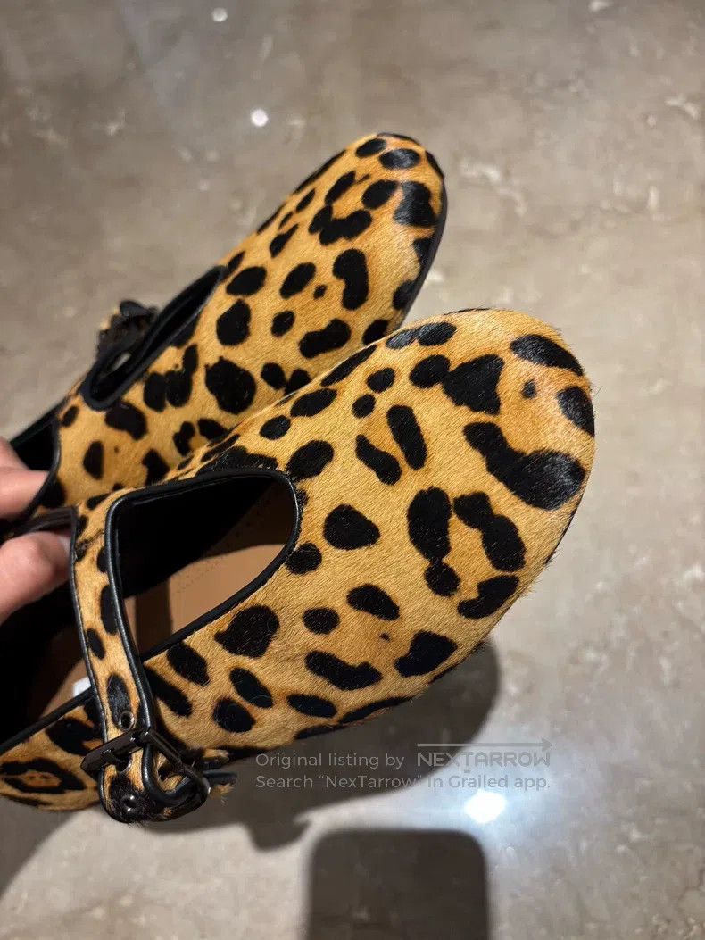 Alaia Alaia Women's Leopard Print Ballet Flats, Flat Size US 5.5 / IT 35.5 - 5 Thumbnail