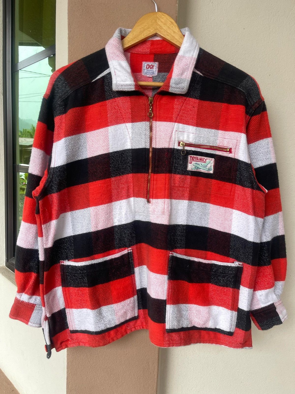 Designer × Japanese Brand Do! Family & Co Stripes Half Zipper Jacket Size US L / EU 52-54 / 3 - 2 Thumbnail