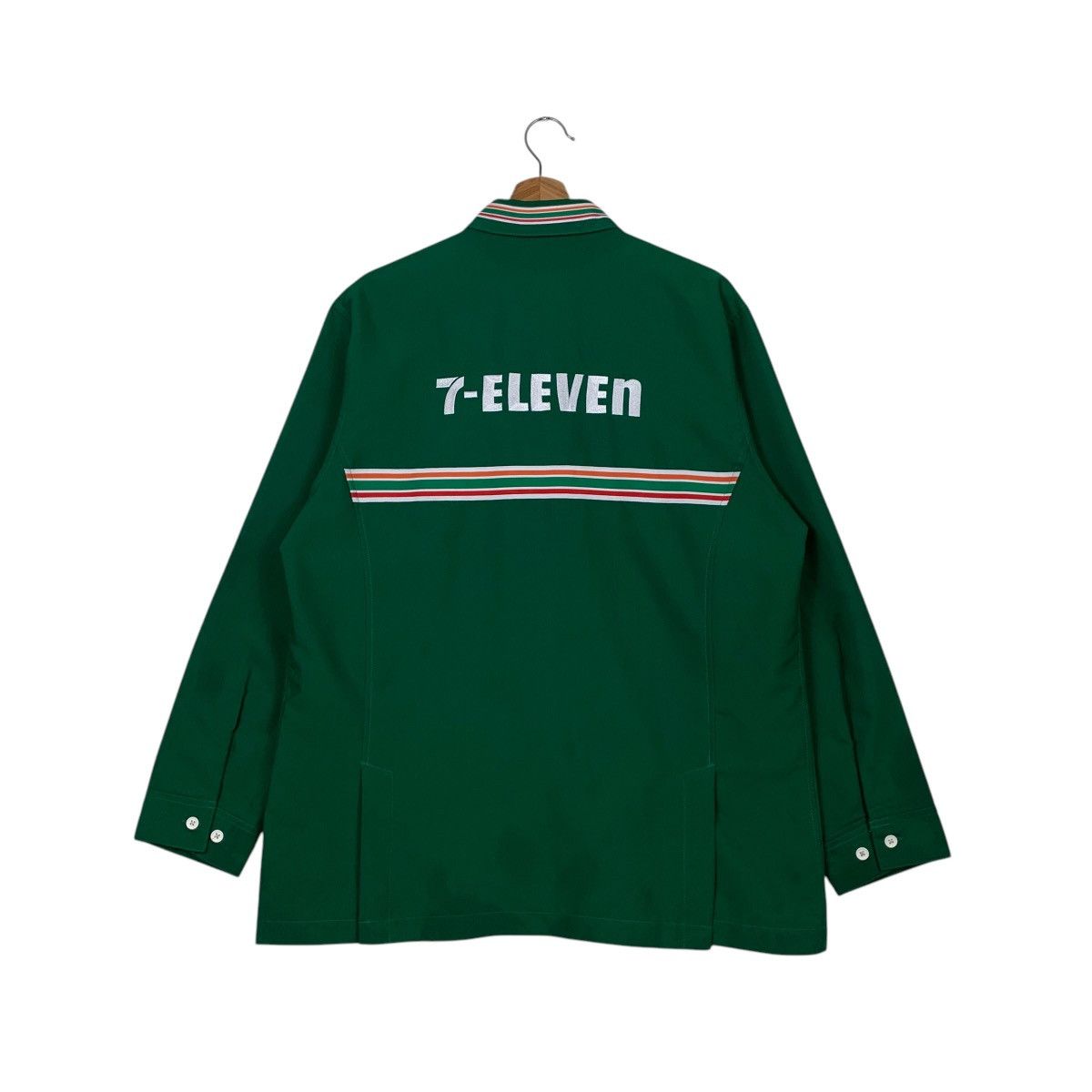 Vintage 7-ELEVEN Green Long Sleeve Work Uniform Jacket #2540-C115 Size US L / EU 52-54 / 3 - 7 Thumbnail