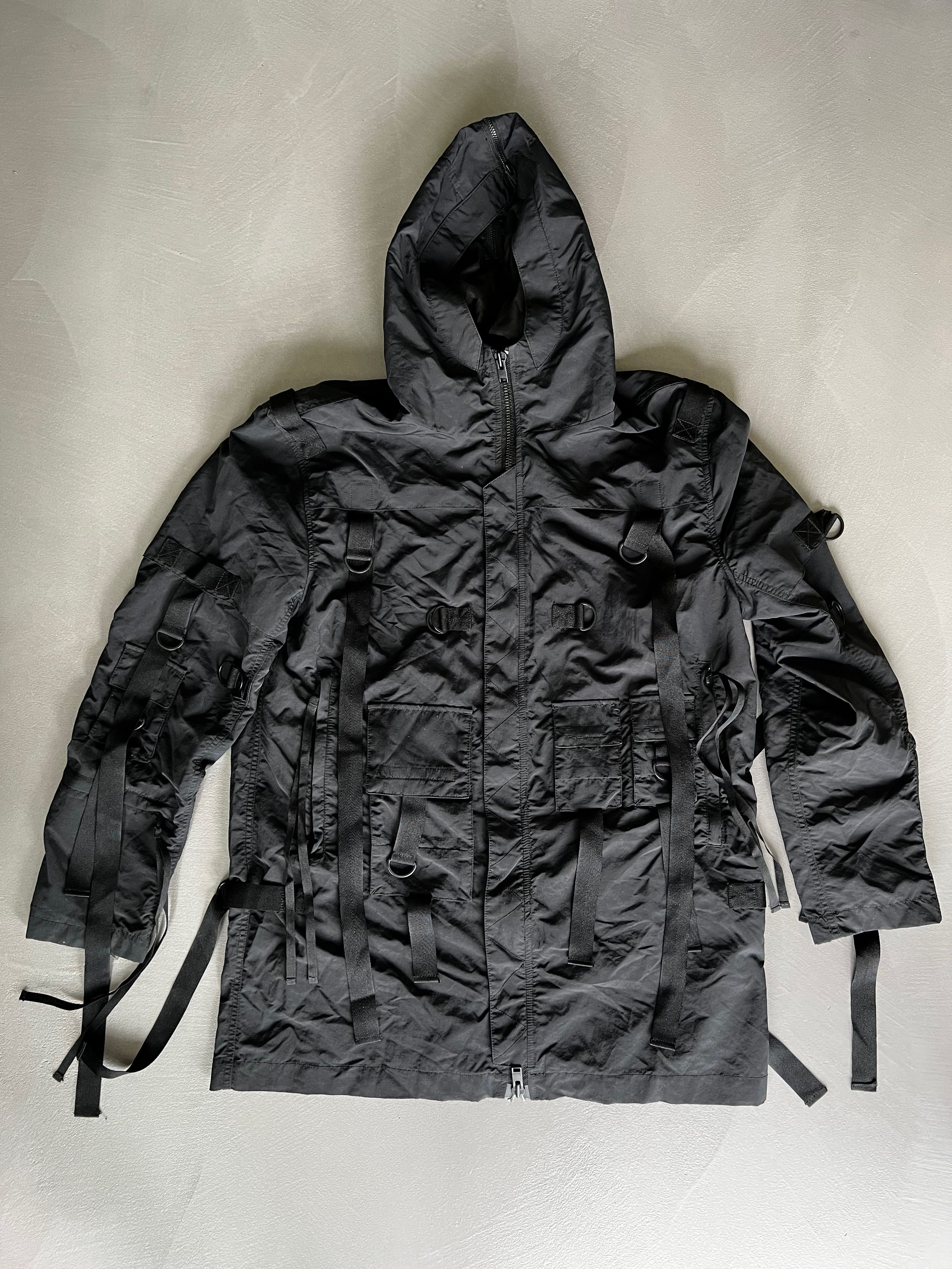 Stampd Stampd Strapped Black Hooded Parka, Pockets, Size S Size US S / EU 44-46 / 1 - 2 Thumbnail
