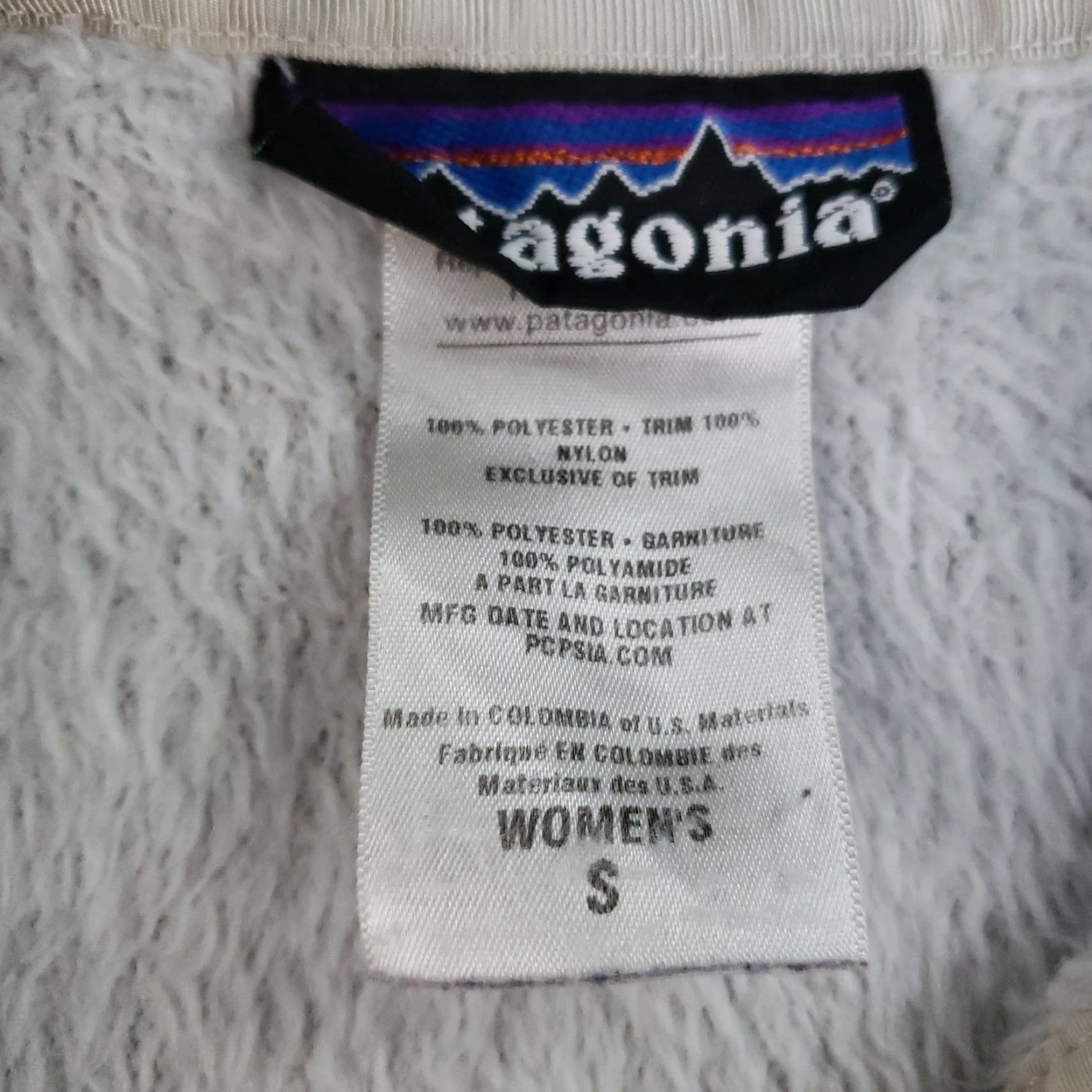 Patagonia Patagonia Hoodie Womens Small White Fleece Synchilla Snap-T Pullover Outdoor Pocket Logo 25435FA11 Size S / US 4 / IT 40 - 6 Thumbnail