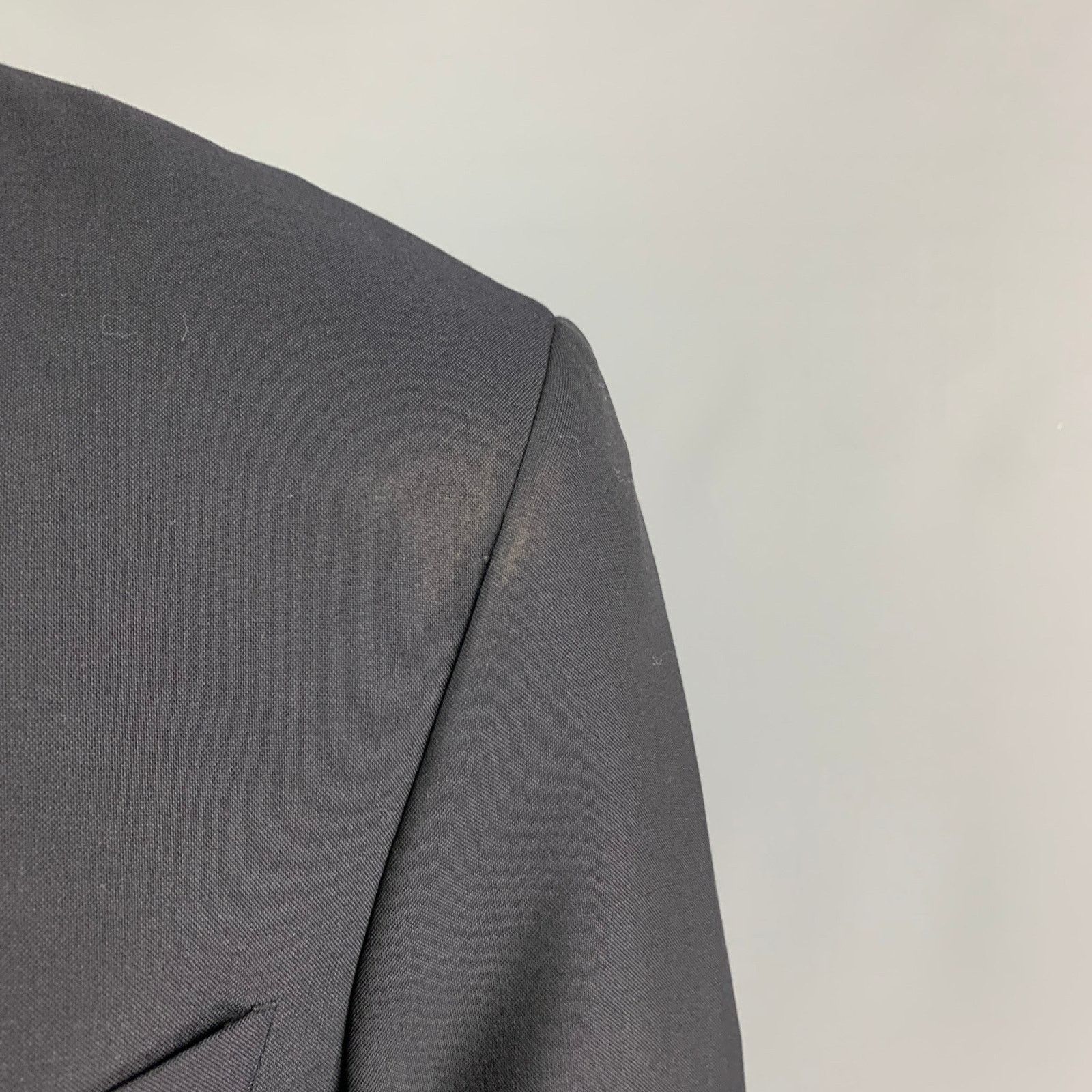 Other SPENCER HART Size 38 Black Wool Mohair Tuxedo Sport Coat Size 38R - 6 Thumbnail
