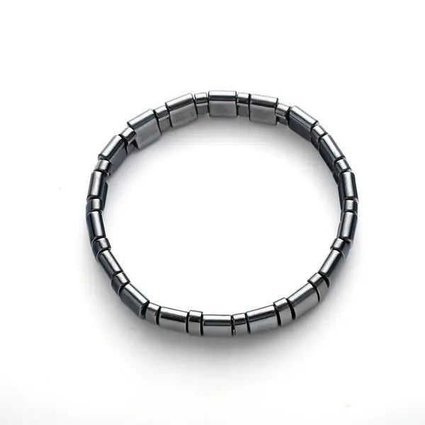 Jewelry Black Men's Magnetic Hematite Link Bracelet, Sleek Style Size ONE SIZE - 5 Thumbnail